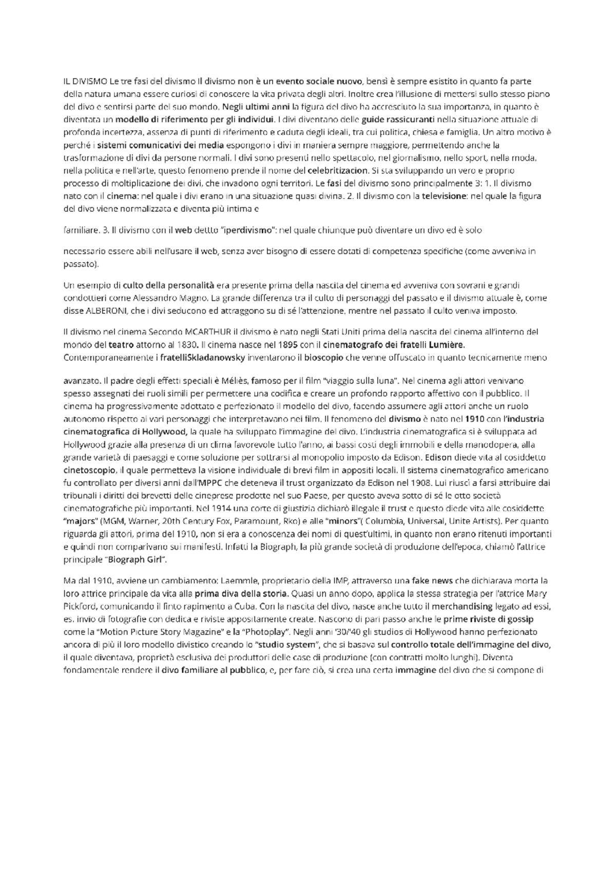 Il divismo riassunto Comunicazione Pubblica, Politica E Sfera