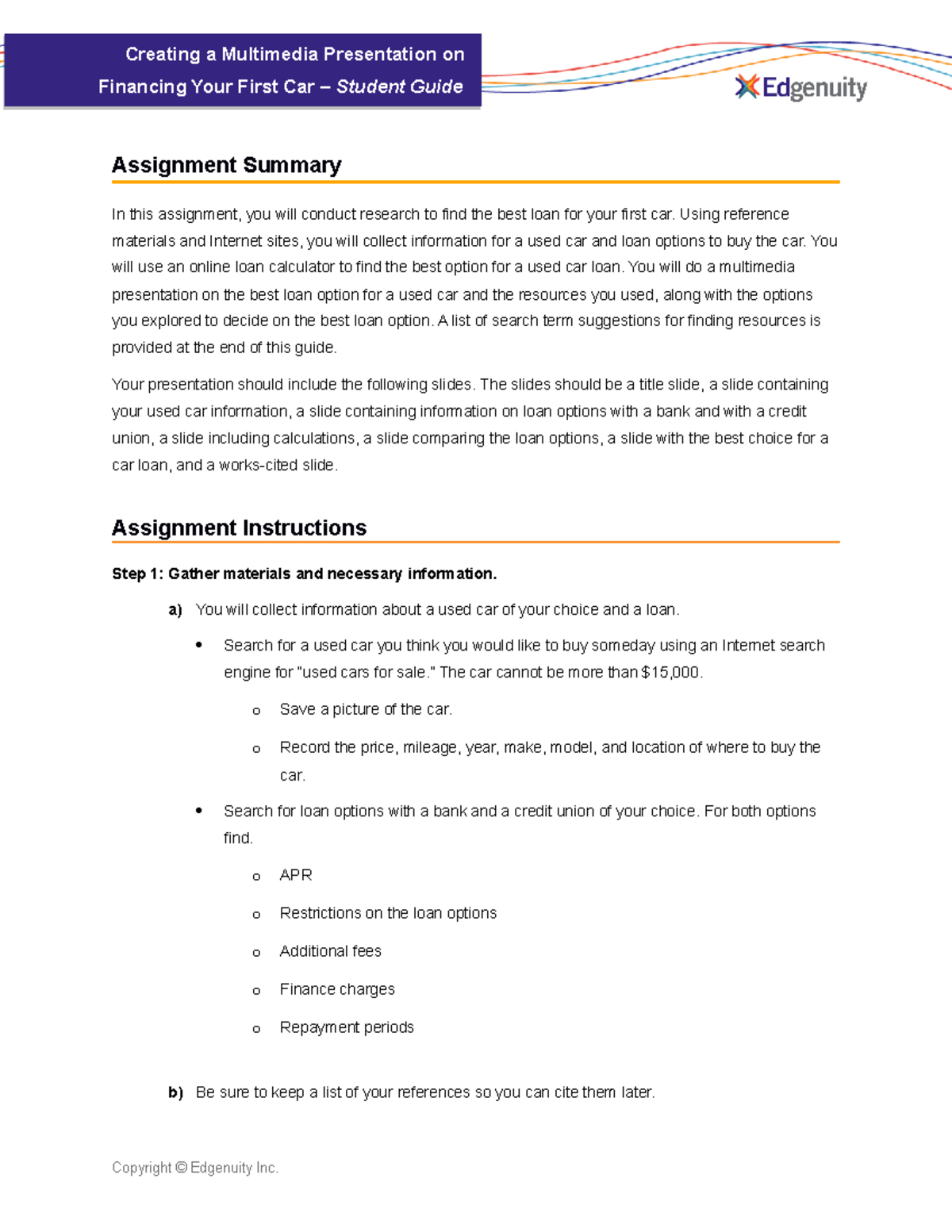 the cost of credit assignment quizlet