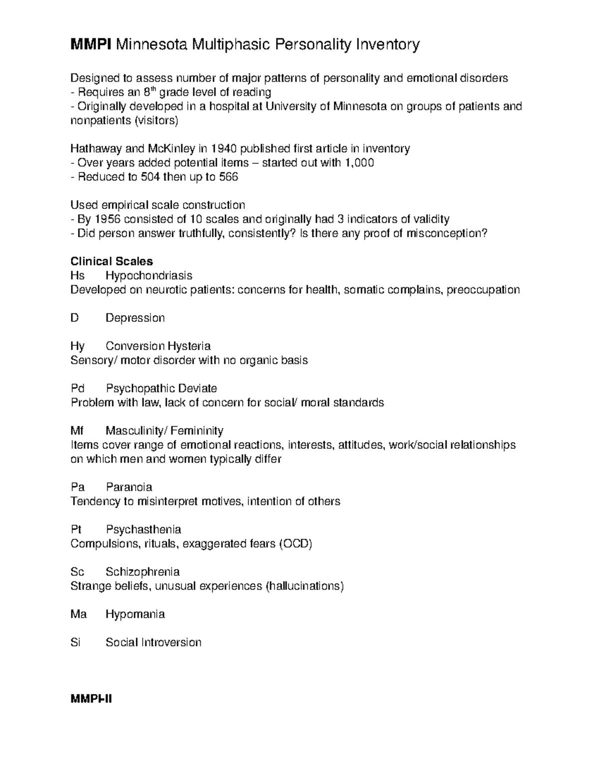 minnesota-multiphasic-personality-inventory-hathaway-s-r-1951-on-ehive