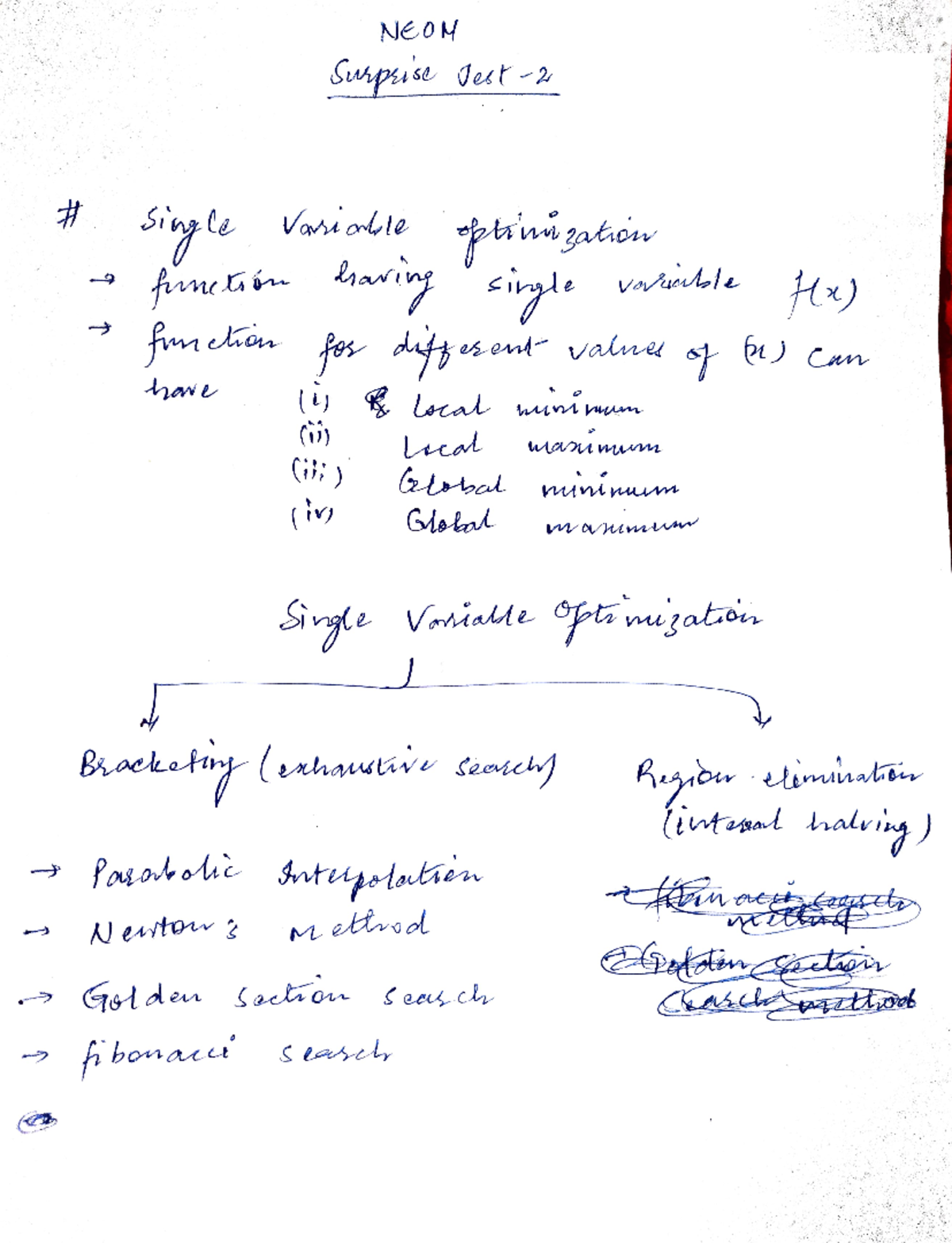 Neomst 2 - Numerical and Engineering Optimization Methods - Studocu