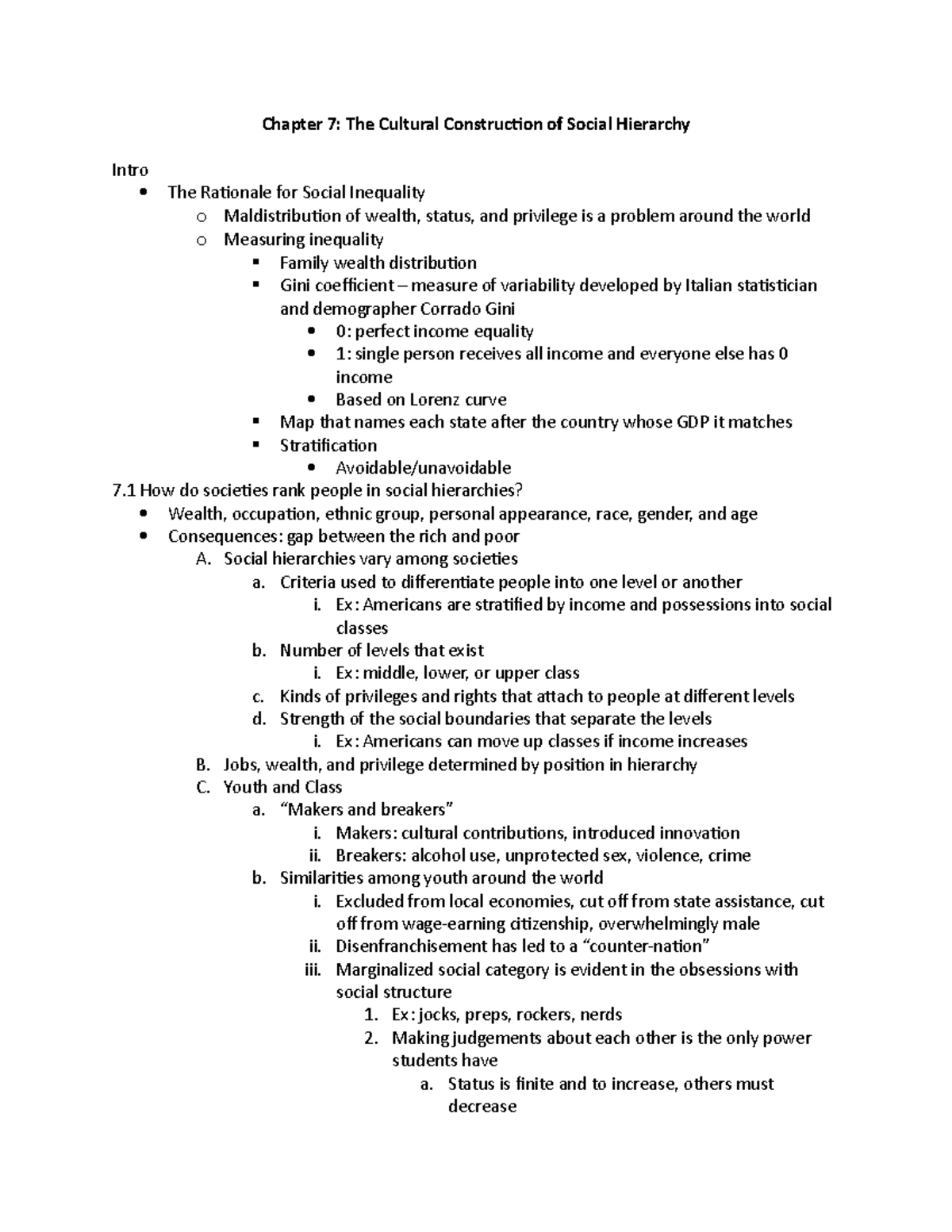 Chapter 7 - Summary Cultural Anthropology: a Problem-Based Approach ...