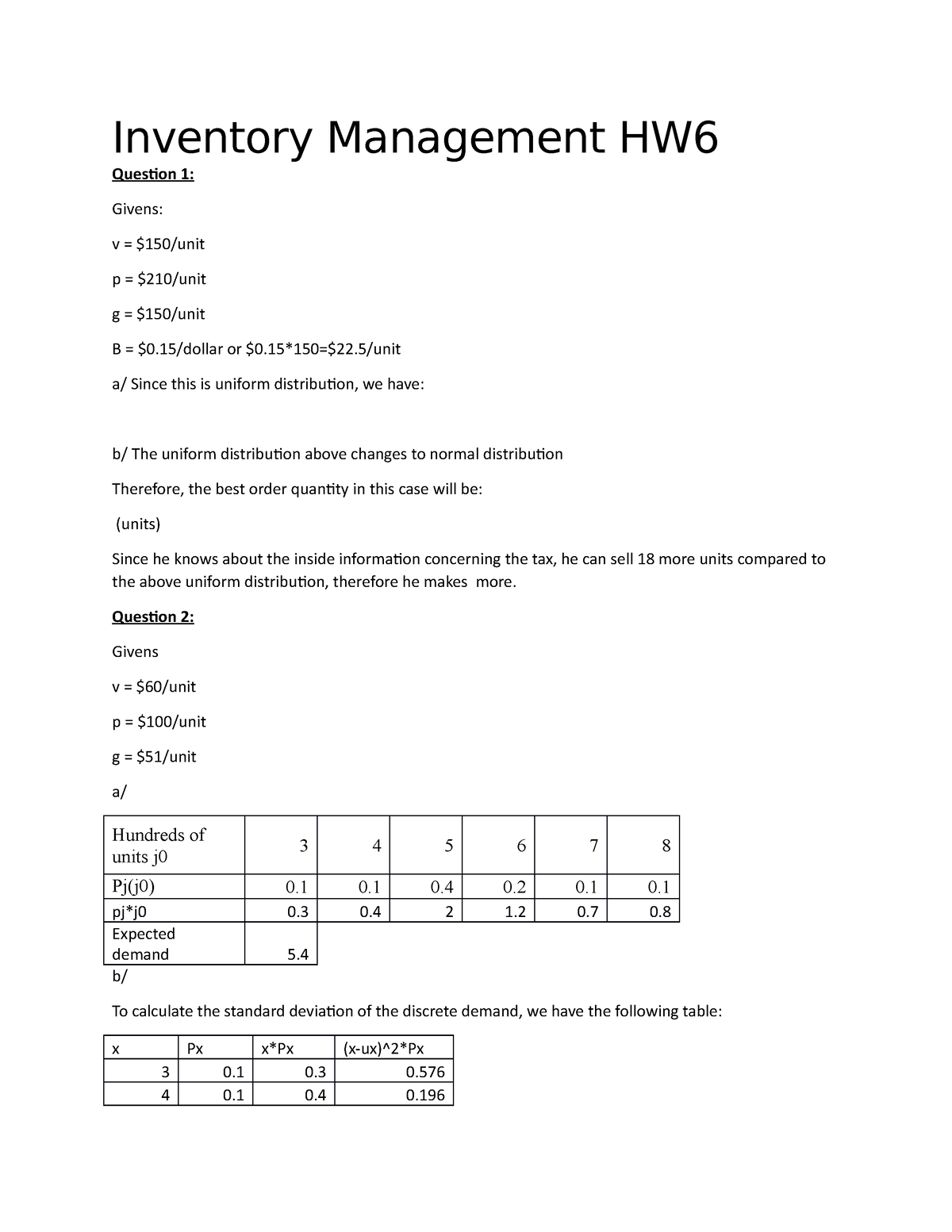 assignment inventory management