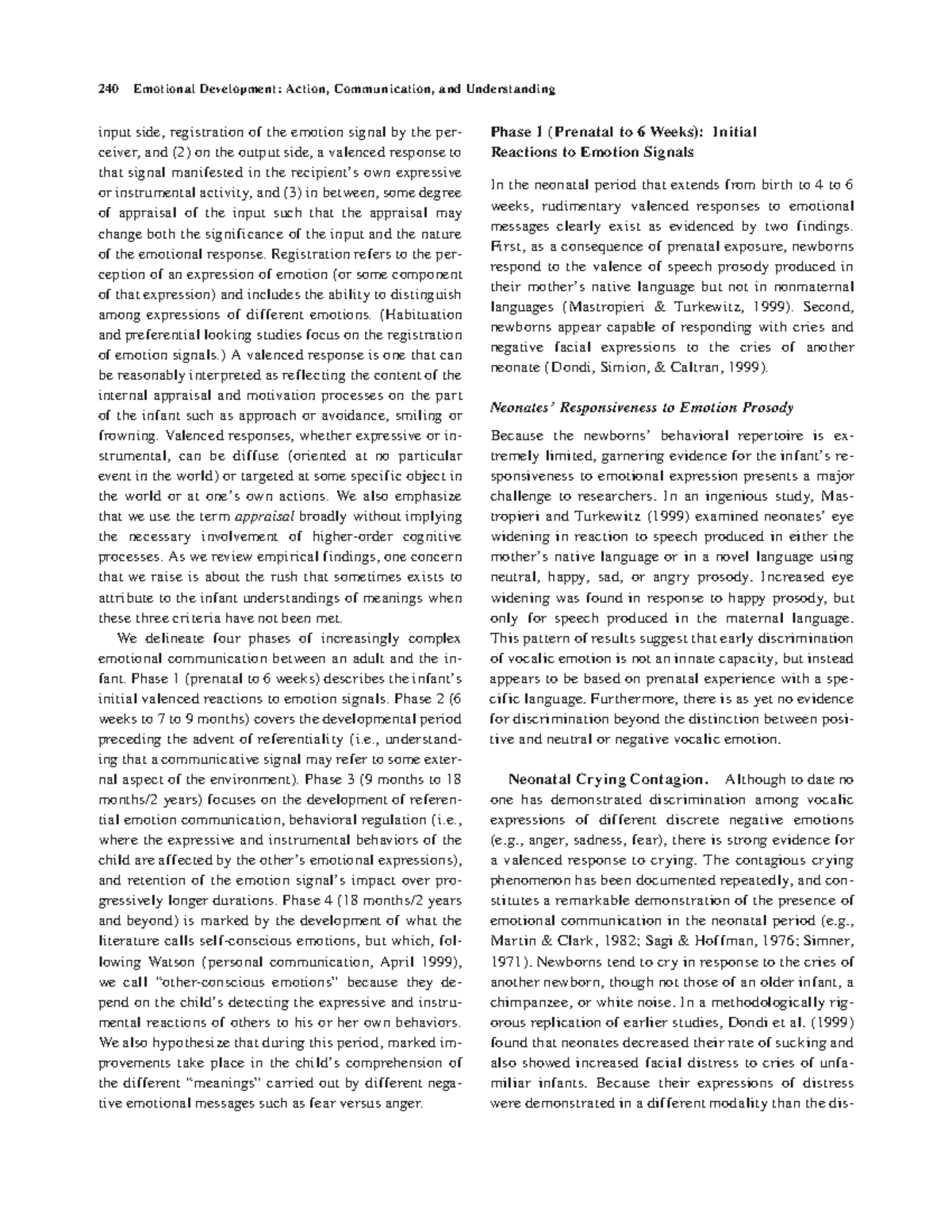 Handbook of Child Psychology, Vol. 3 Social, Emotional, and Personality