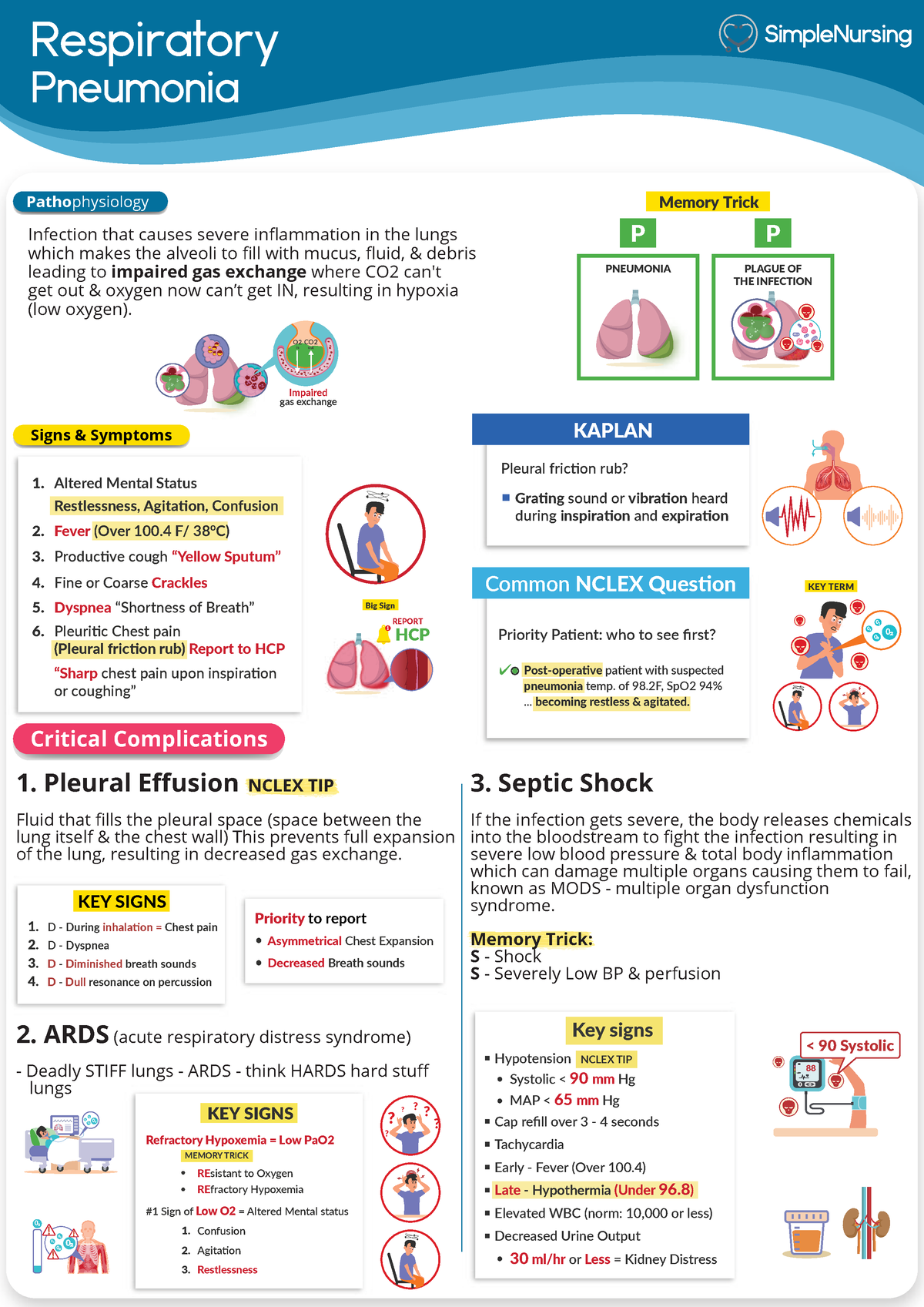 Pneumonia 1 Respiratory Pneumonia Pathophysiology Signs And Symptoms