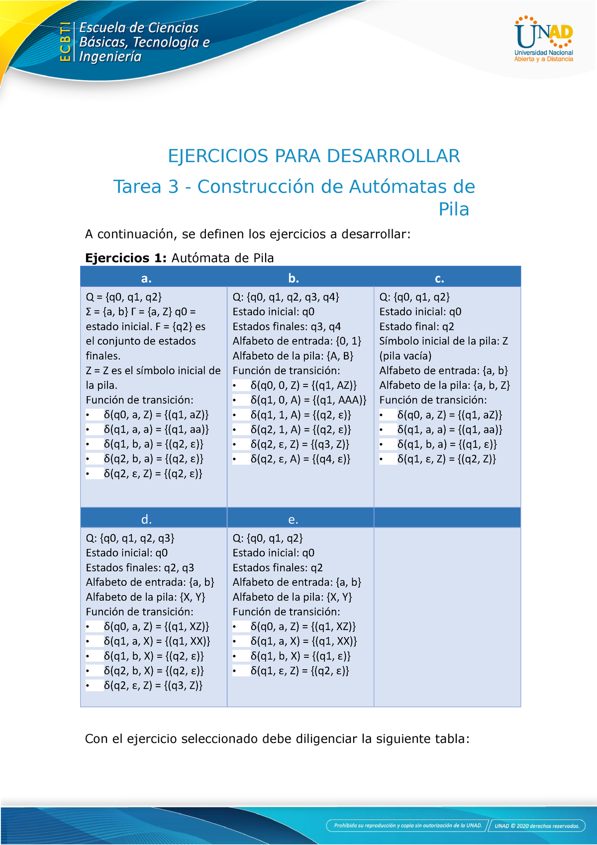 18314-T3D - Ejercicios De Autómatas Y Lenguajes Formales - EJERCICIOS ...