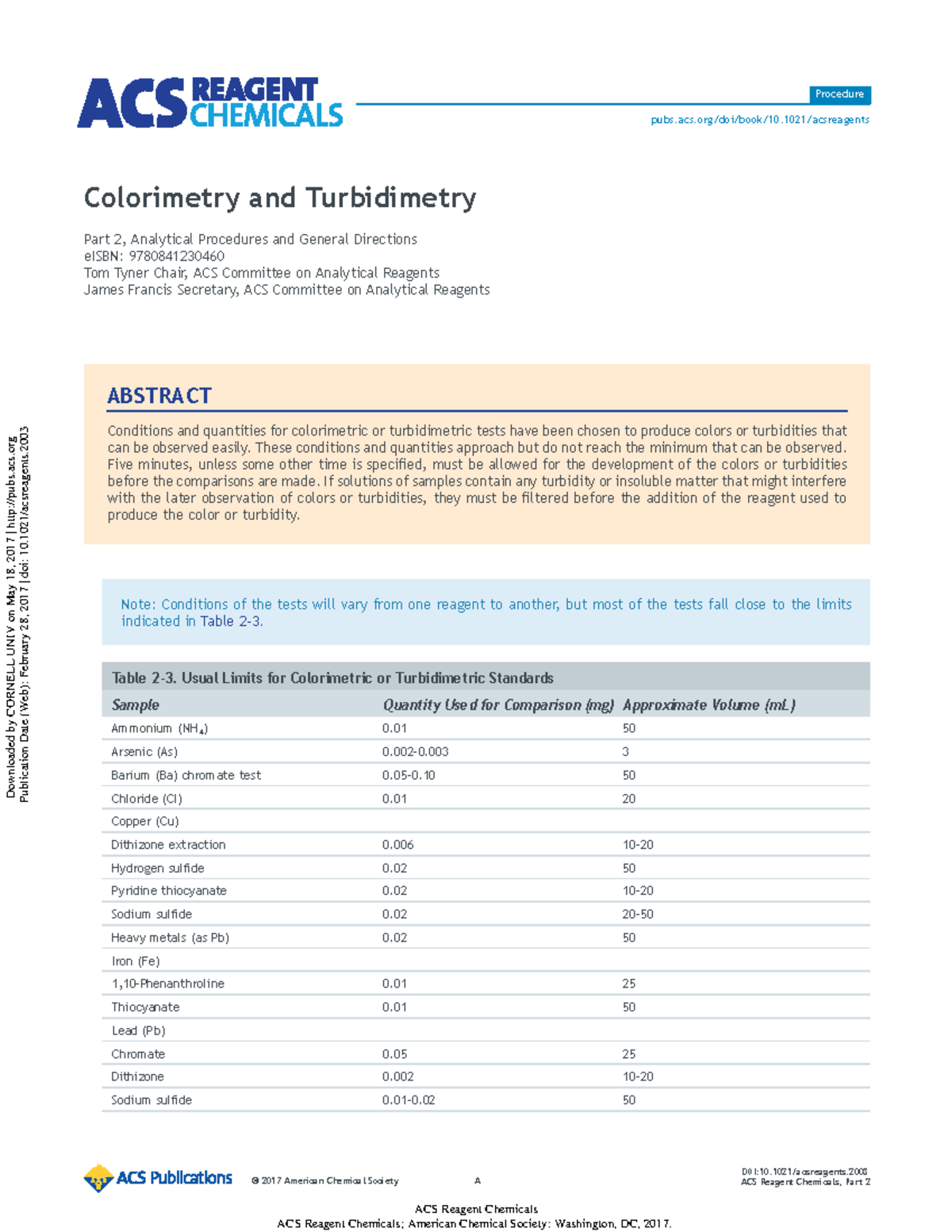 Colorimetry and turbidimetry 2017 Colorimetry and Turbidimetry Part 2