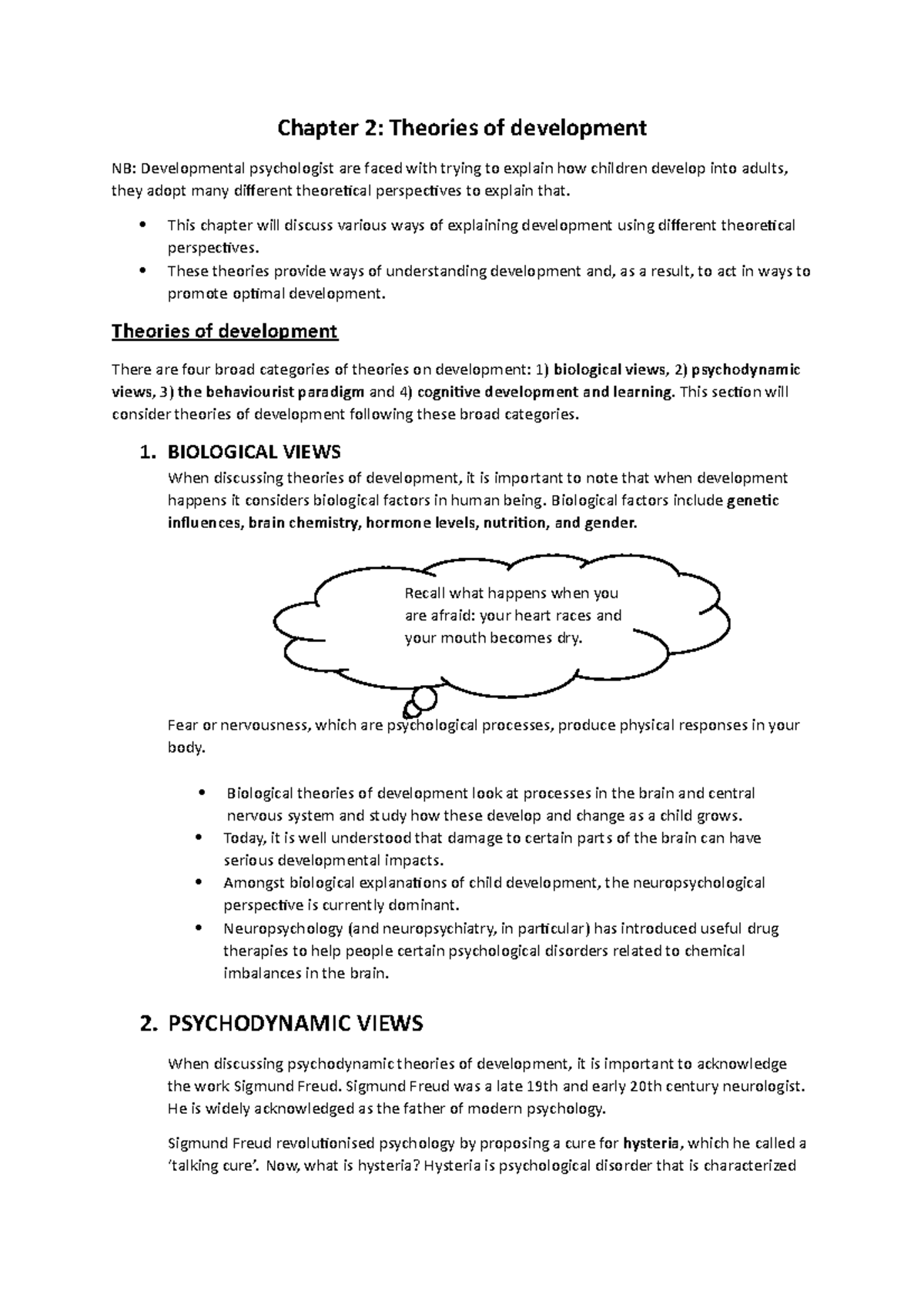 Theories of development - This chapter will discuss various ways of ...