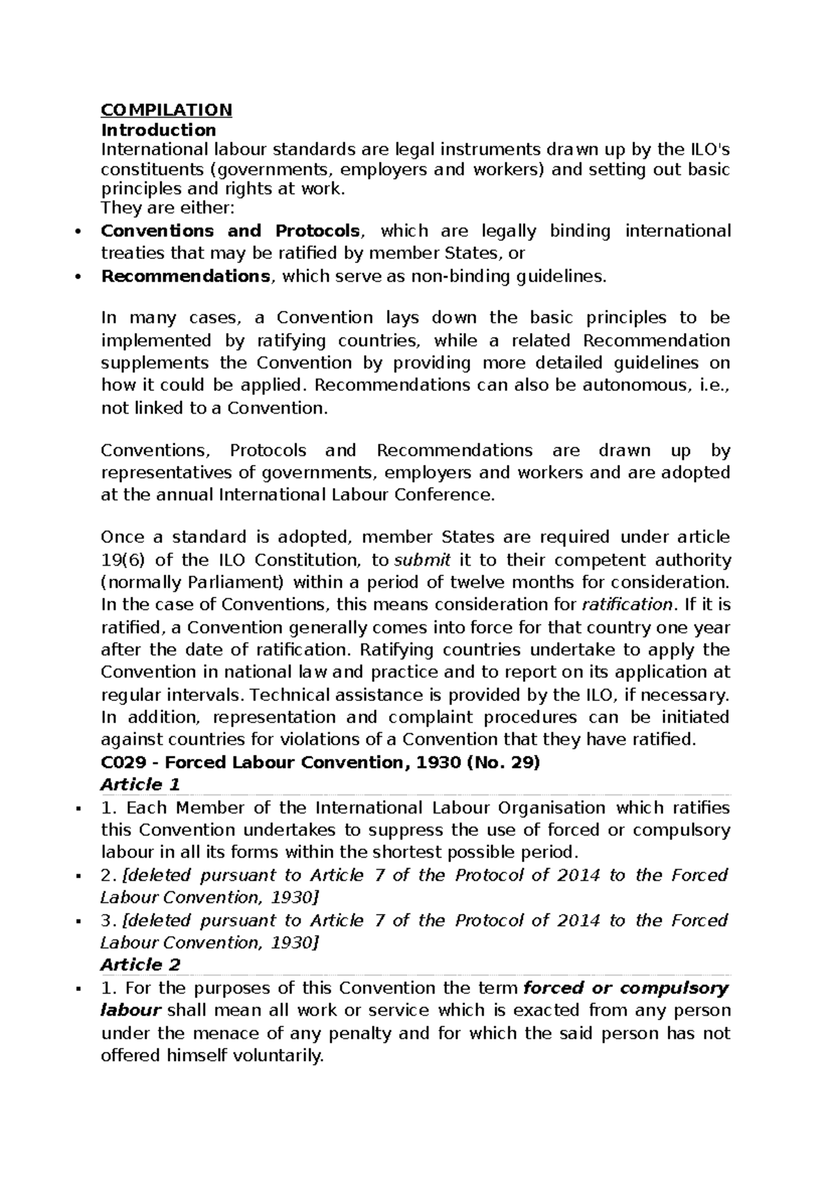 Labour group compilation - Copy - COMPILATION Introduction ...