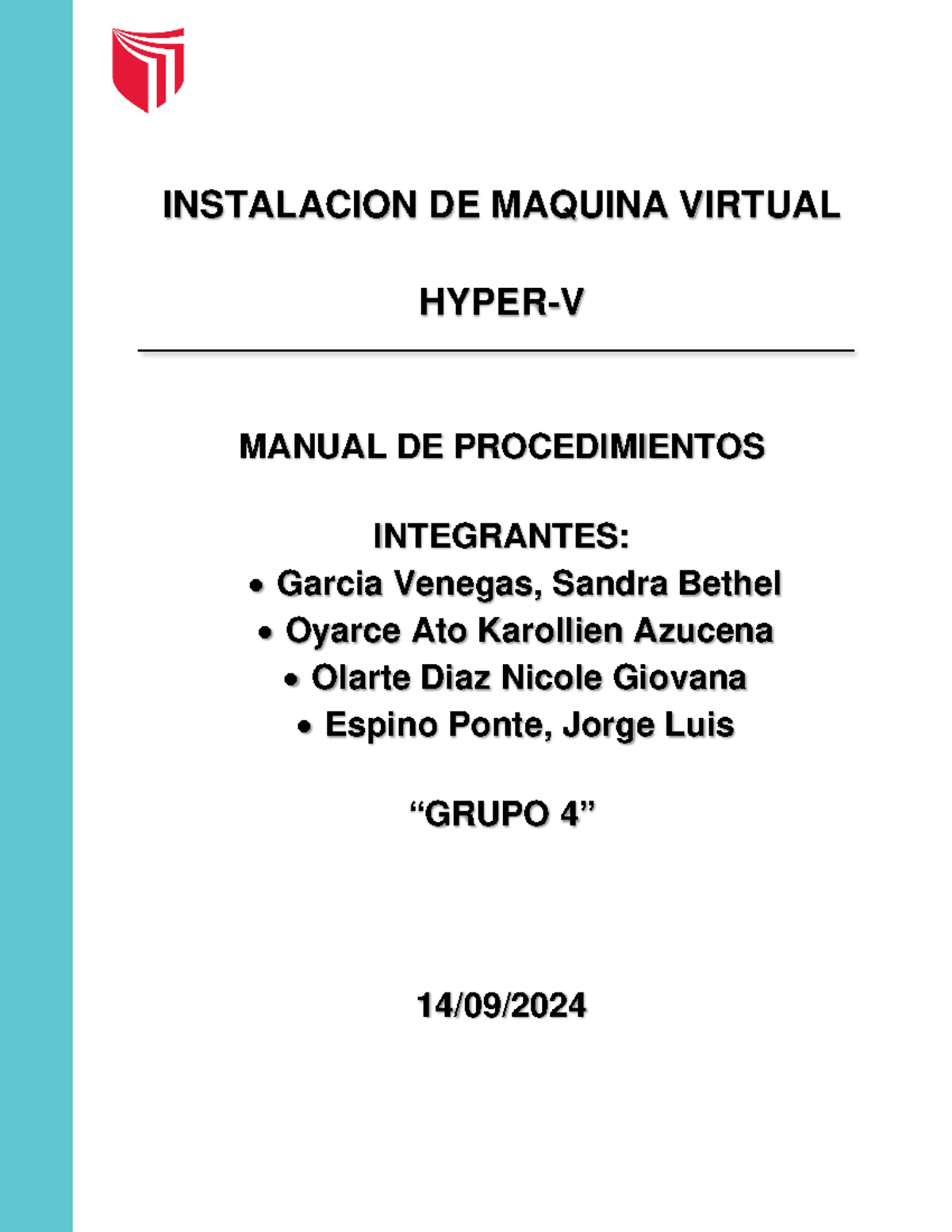 Manual de Instalacion Hyper-V - INSTALACION DE MAQUINA VIRTUAL HYPER-V ...