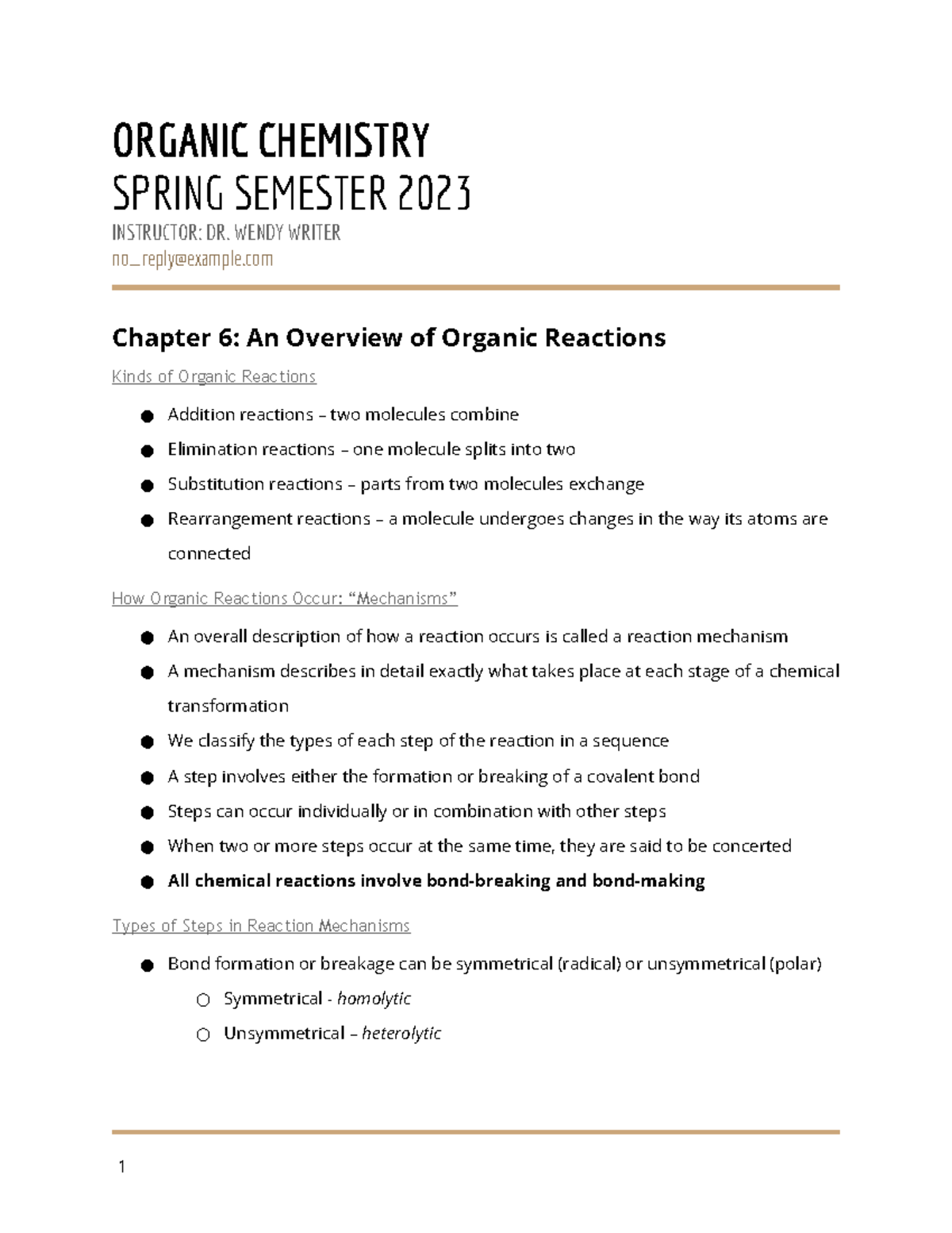 chapter 6 notes - CHM 3342 - Studocu