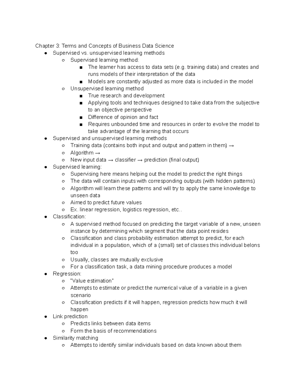 Ism3541 Chapter 3 - Chapter 3: Terms And Concepts Of Business Data 