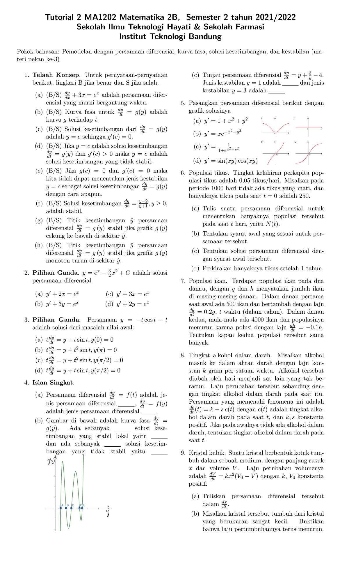 Tutorial 2 Dfbeubfeefouewb Ewufwefwef Efbwuqebfw - Tutorial 2 MA1202 ...