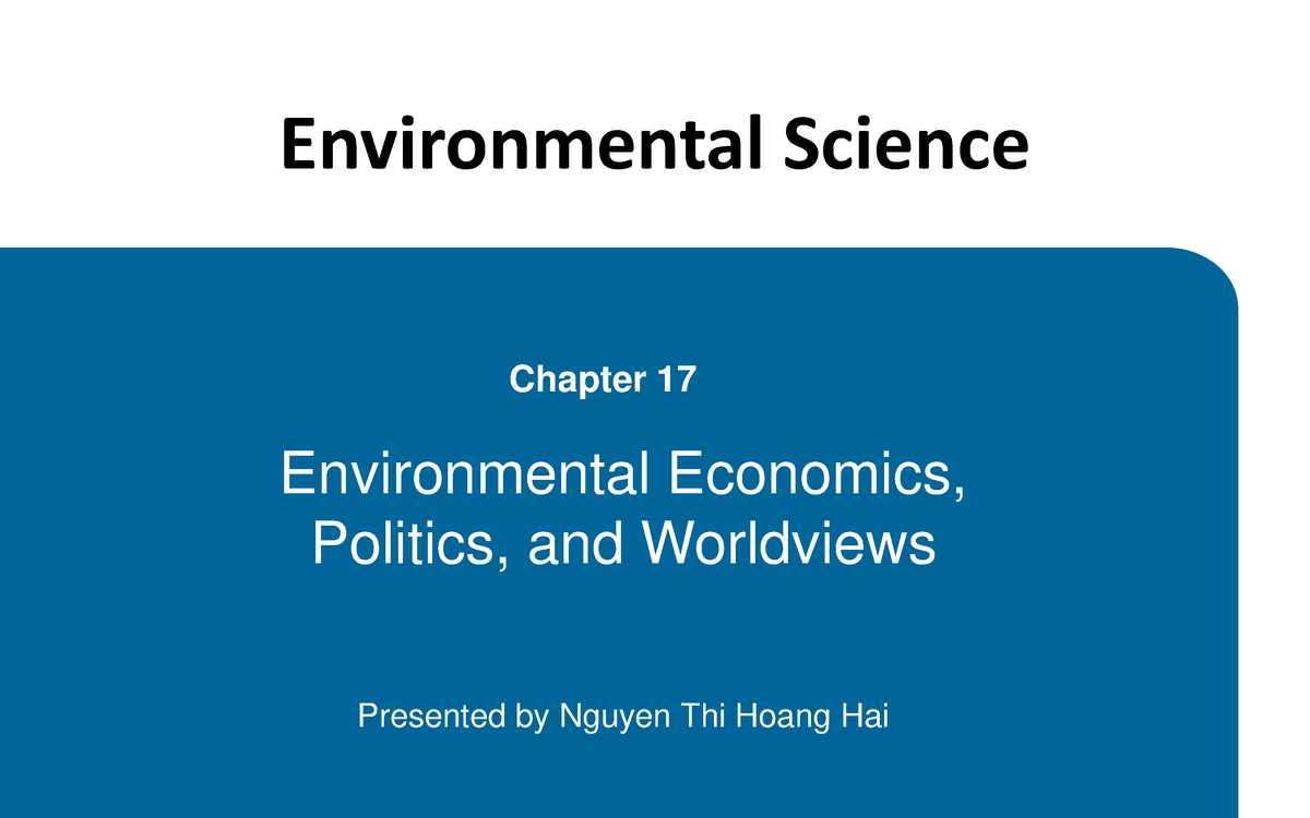 ES-Chapter-17 - Chap 17 - Presented By Nguyen Thi Hoang Hai ...