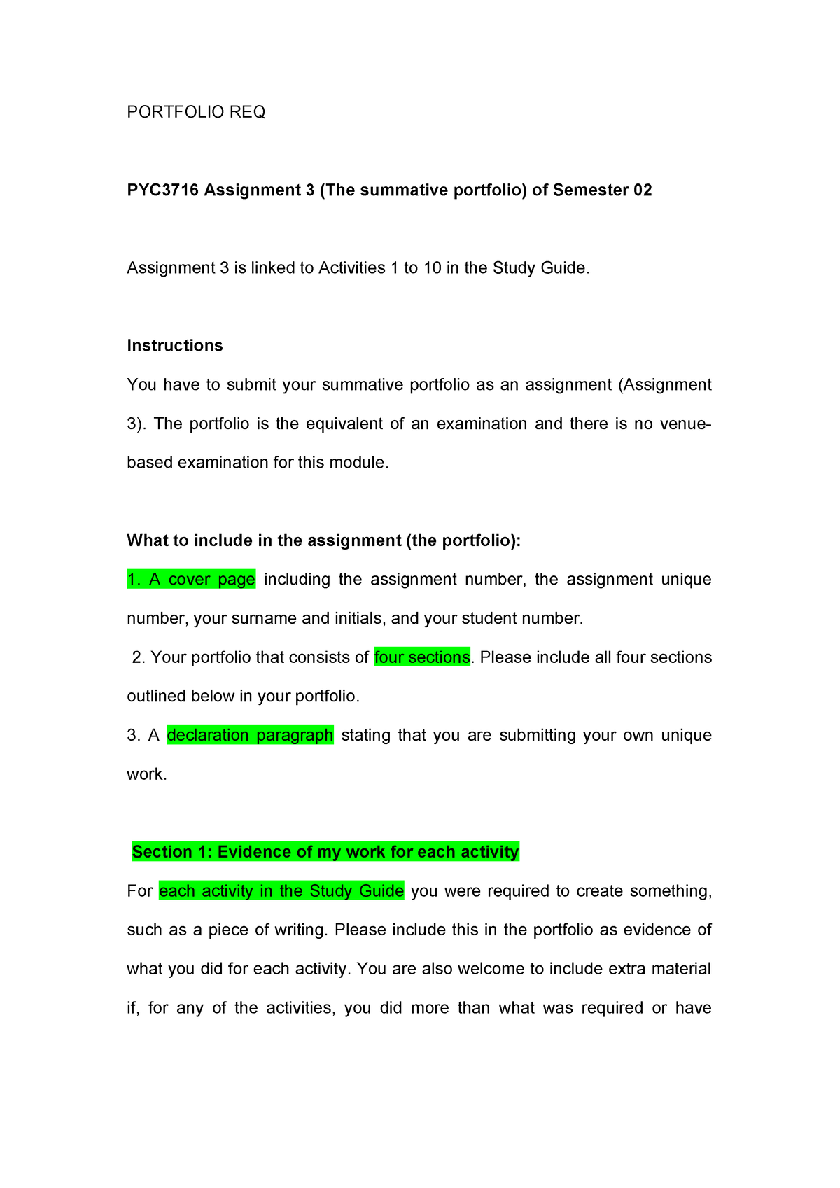 pyc3716 assignment 3 portfolio pdf download