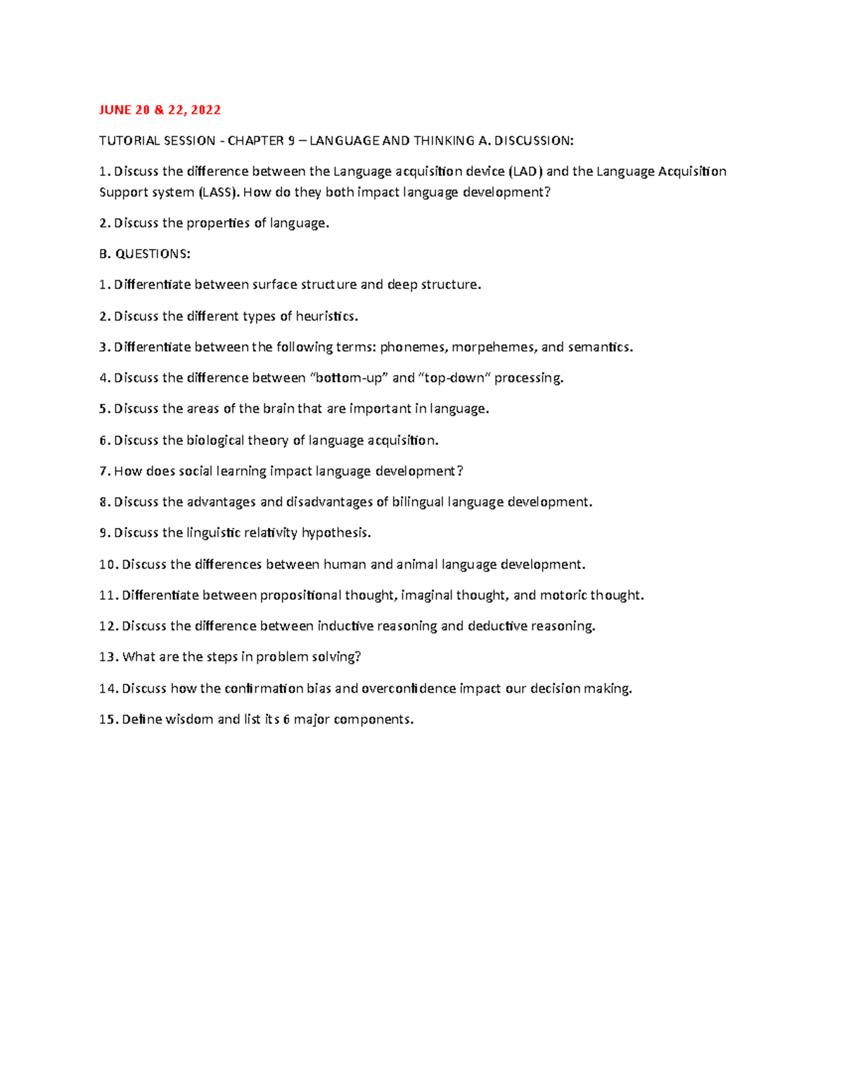 Tutorial+ Questions+ Chapters+9-17 +Schedule+ Psych+1003b+-Summer+2022 ...