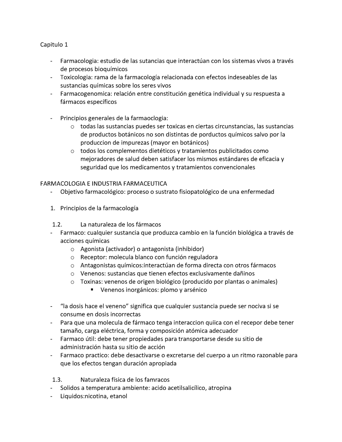 Capitulo 1 De Katzung Farmacología Básica Y Clínica 13a Ed Capitulo 1 Farmacologia