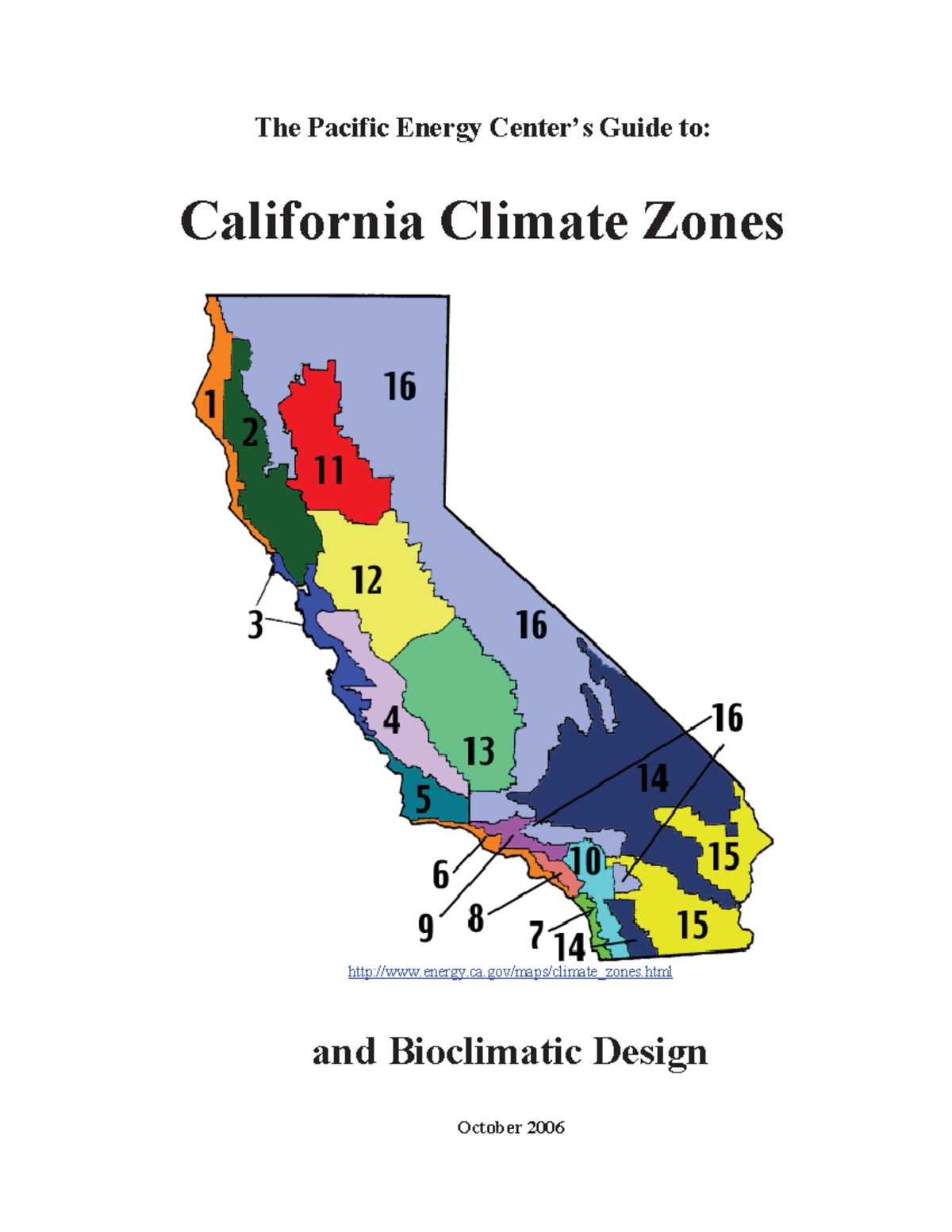 California Climate Zones Reference City Hdd Cdd The Pacific Energy Centers Guide To 7106