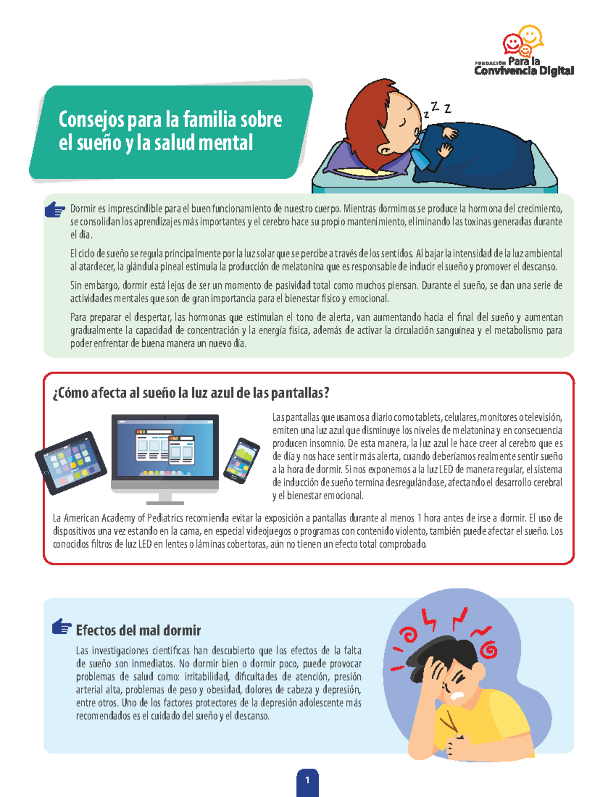 Ficha 7.pdf Sueño y salud mental - 1 Dormir es imprescindible para el ...