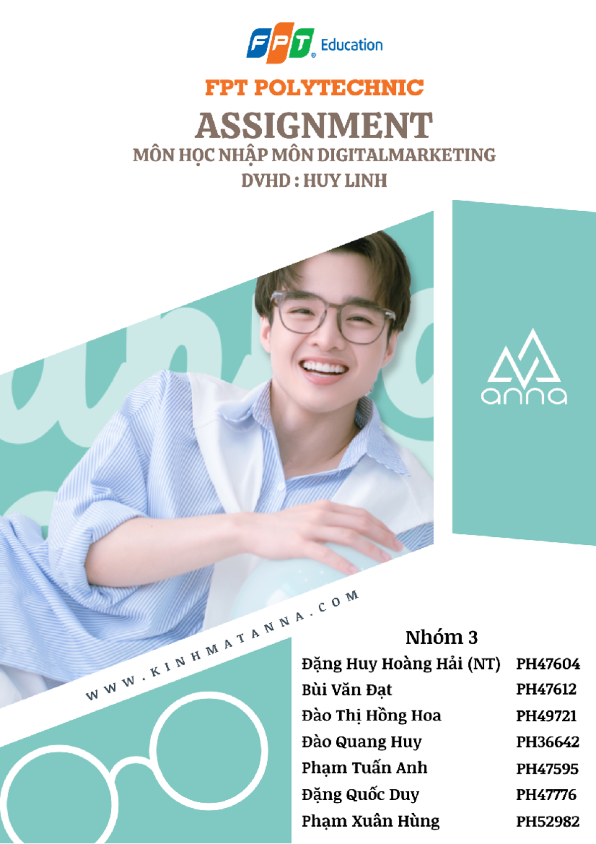 ASM-DOM101-N1-Nhóm3 - ASM kính mắt Anna - Bìa ASM Mục - Studocu