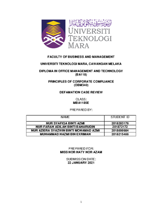 Assignment Article Review Obm101 Universiti Teknologi Mara Cawangan Pahang Kampus Jengka Assignment Article Review Obm101 Universiti Teknologi Mara Cawangan Pahang Kampus Jengka