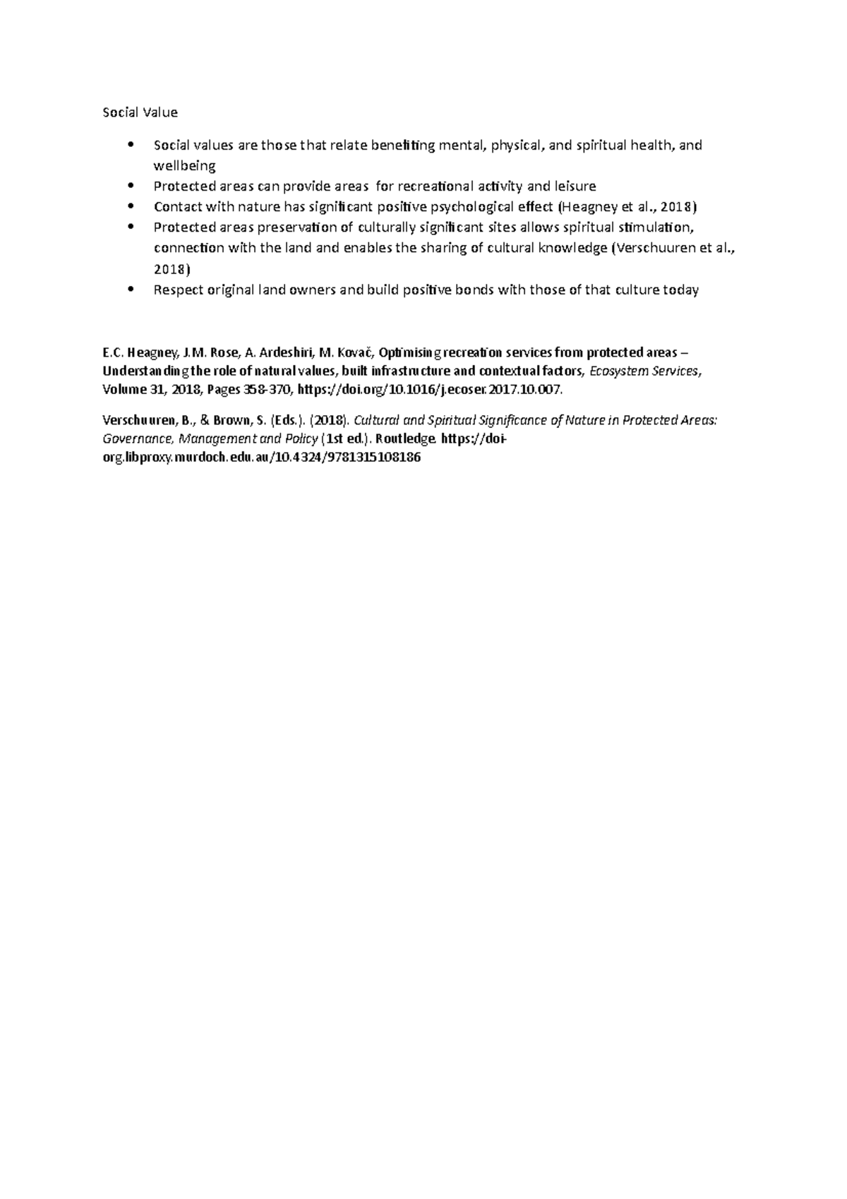 Social Values for PAME report rewgwtegt - Social Value Social values ...