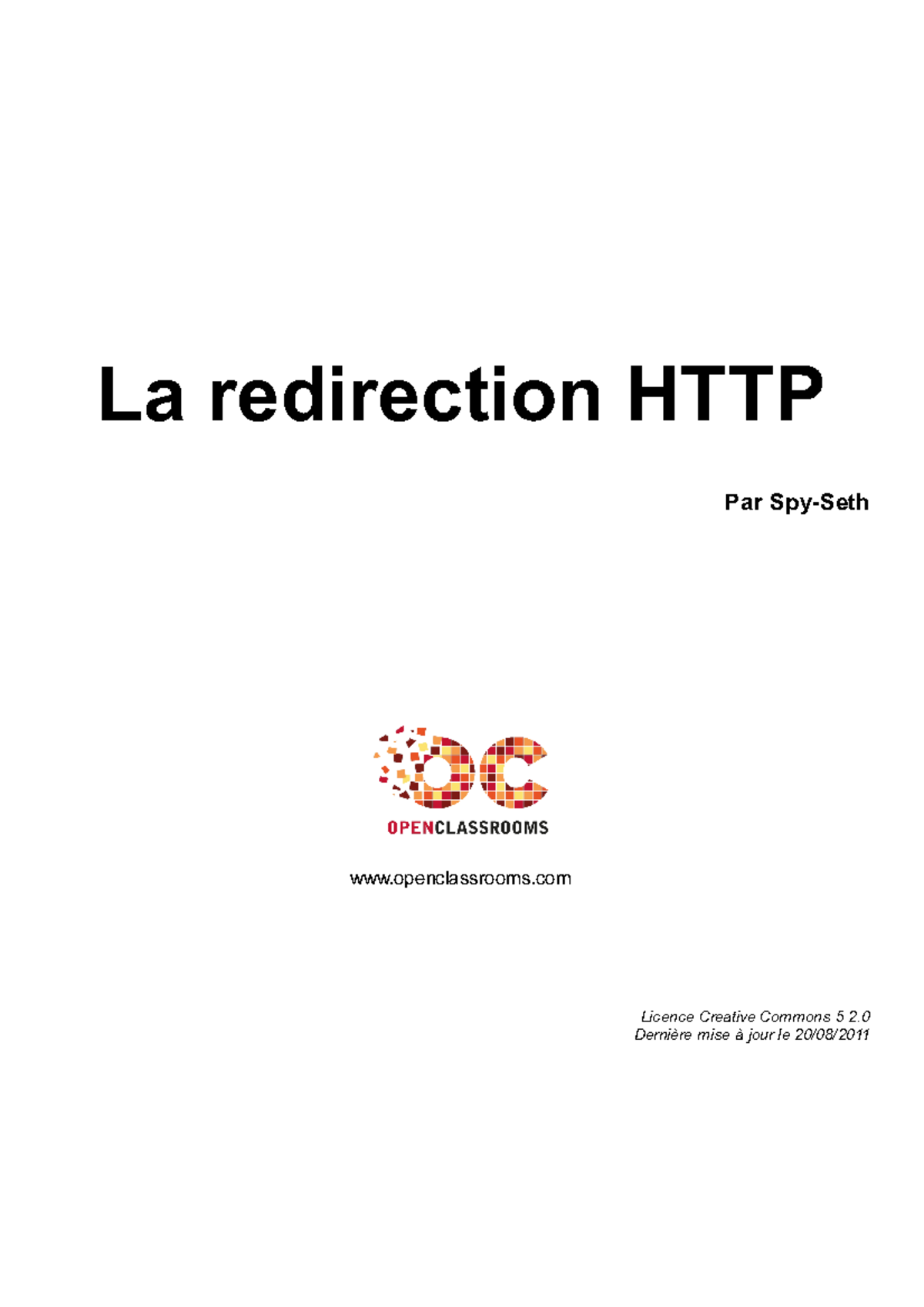 la redirection http - La redirection HTTP Par Spy-Seth openclassrooms ...