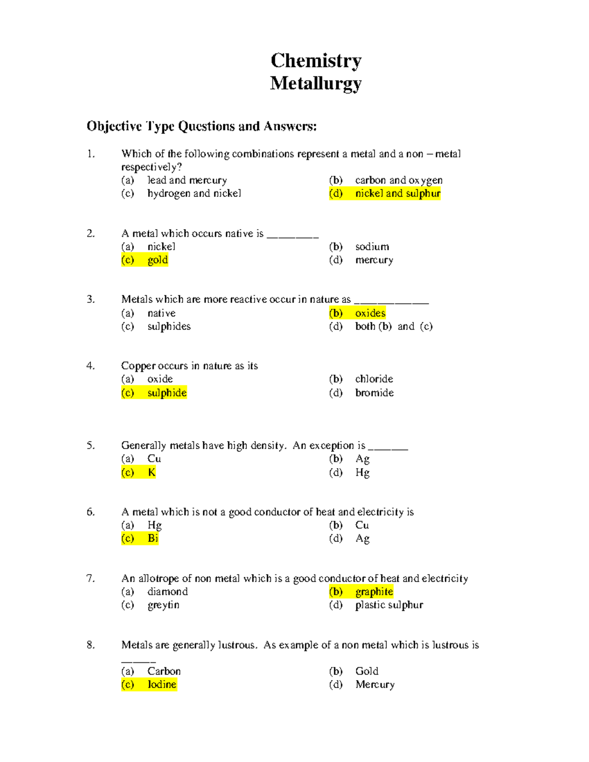 chemistry-chapter-5-metallurgy-objective-type-questions-and-answers