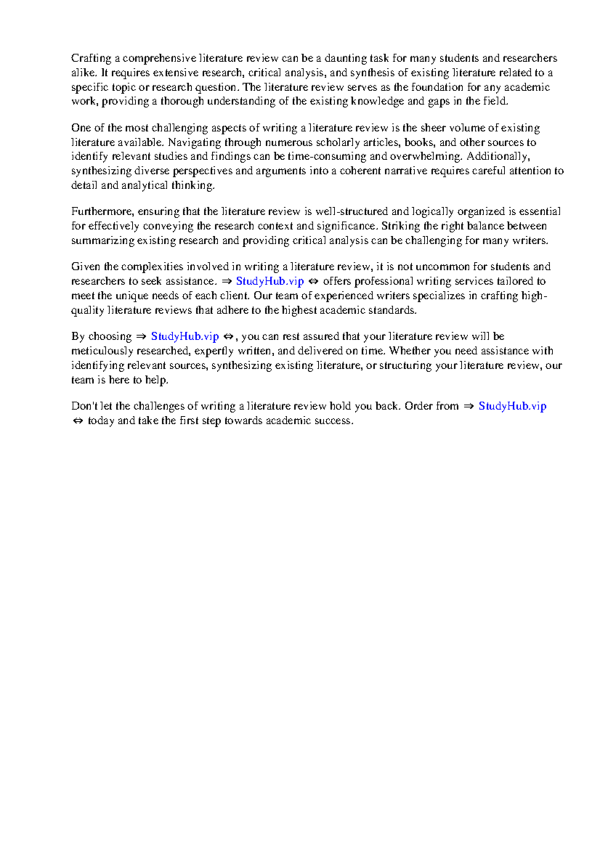 Thesis Statement Examples For Literature Review - Crafting a ...