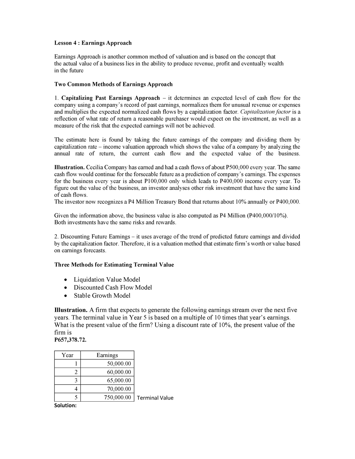 assignment of earnings meaning