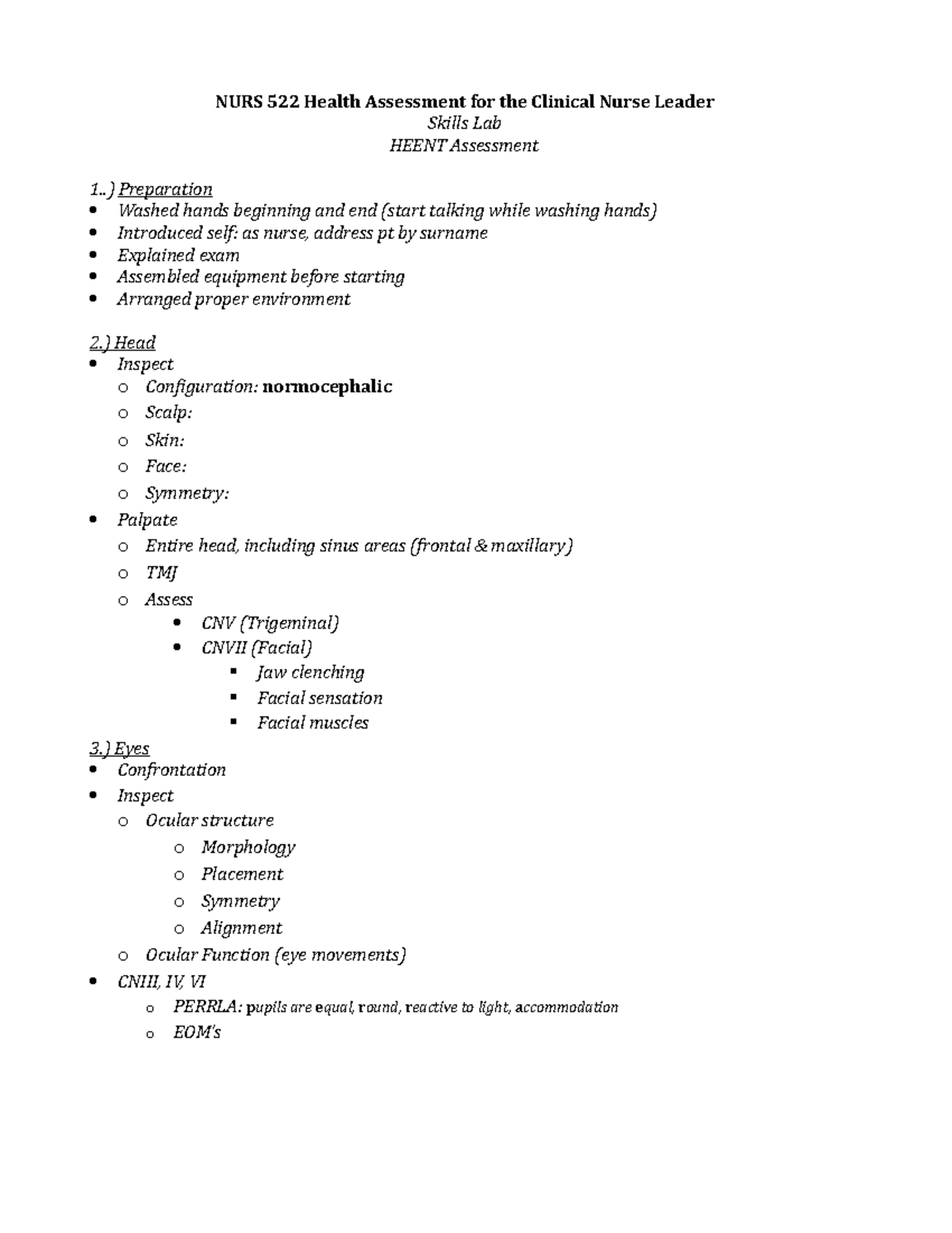 heent-worksheet-nurs-522-nurs-522-health-assessment-for-the-clinical