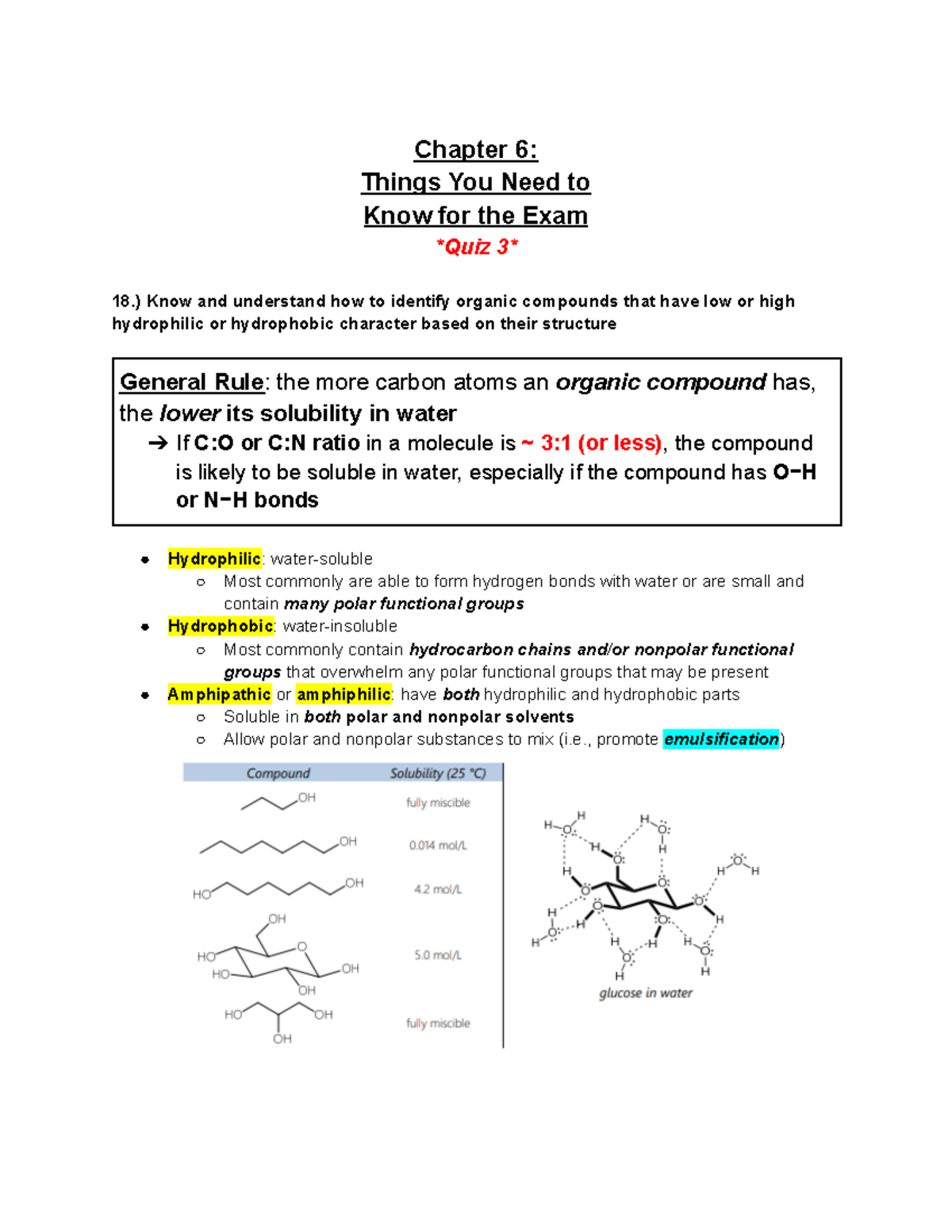 Chapter 6 - Chapter 6: Things You Need to Know for the Exam Quiz 3 18 ...