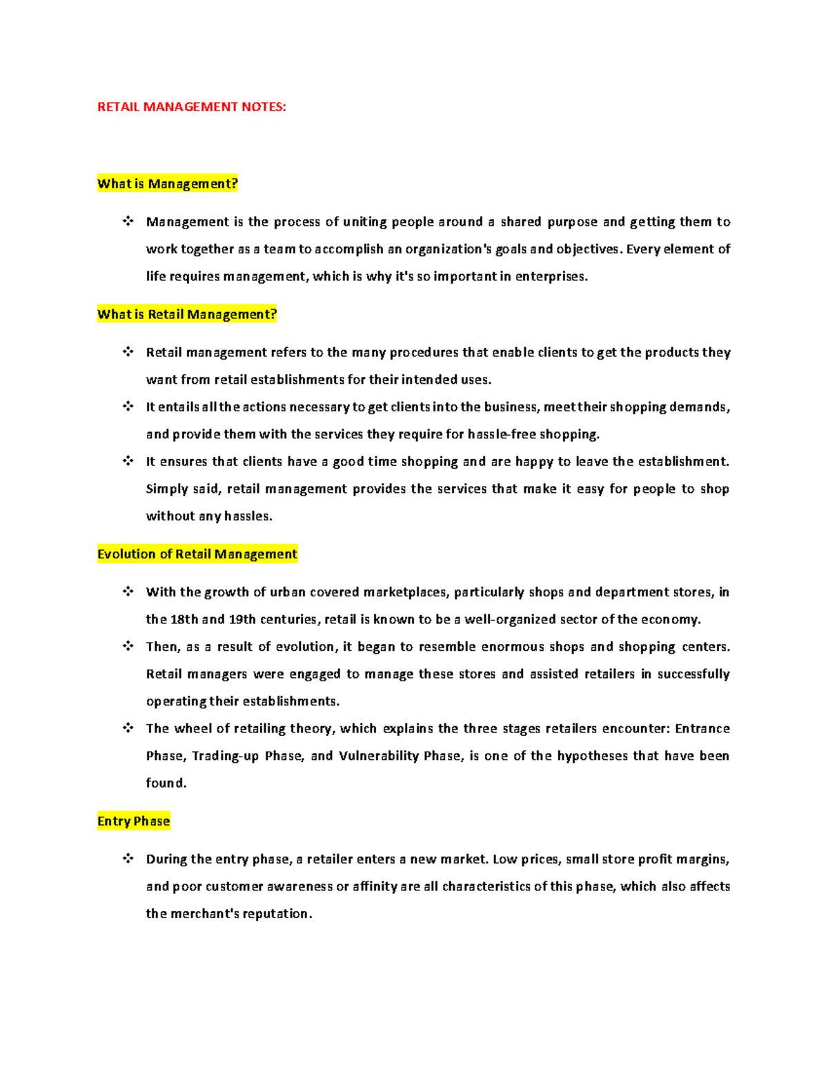 Retail Management - RETAIL MANAGEMENT NOTES: What is Management ...