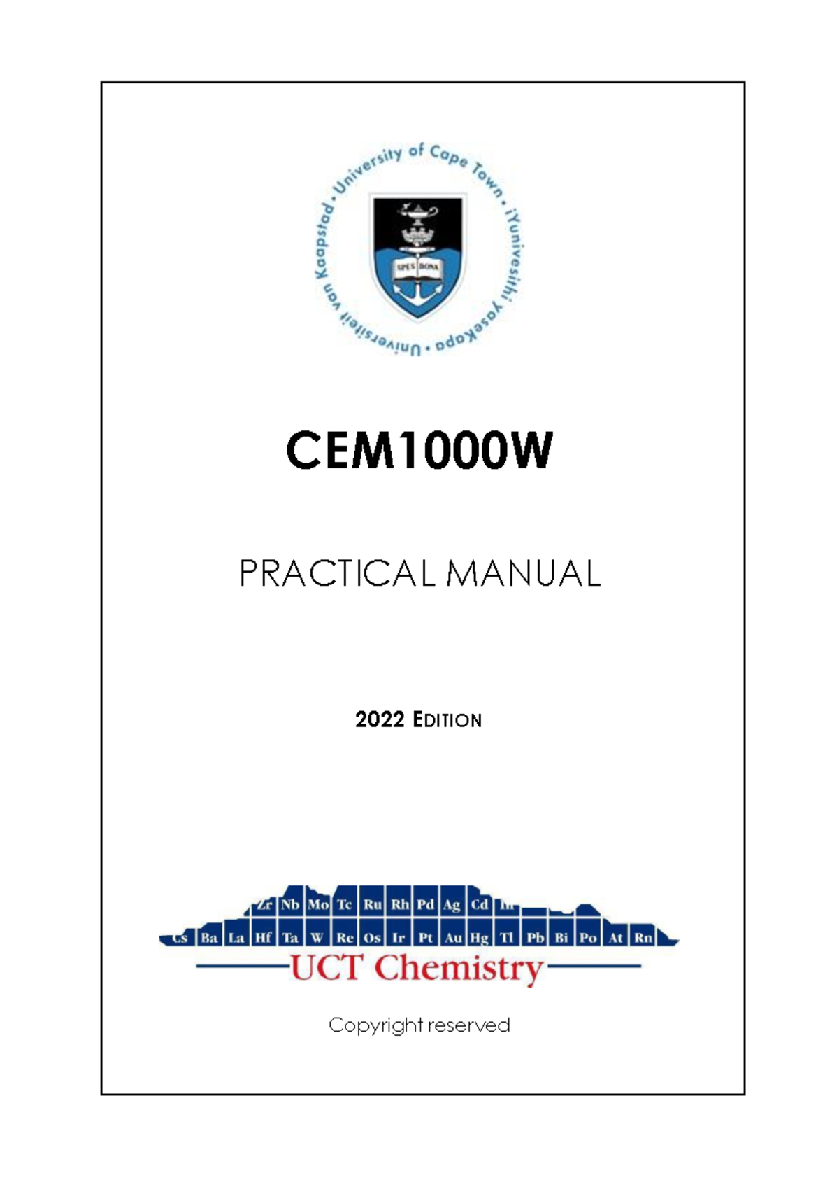 CEM1000W+Virtual+Practical+Manual+1+2022 - CEM1000W PRACTICAL MANUAL ...