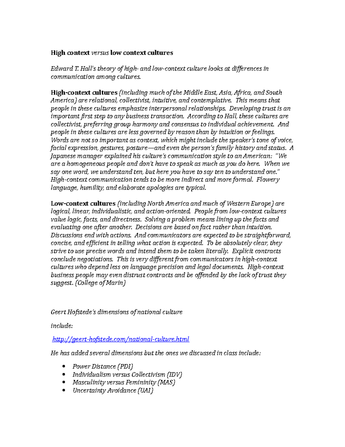 High+context+versus+low+context+cultures - High context versus low ...