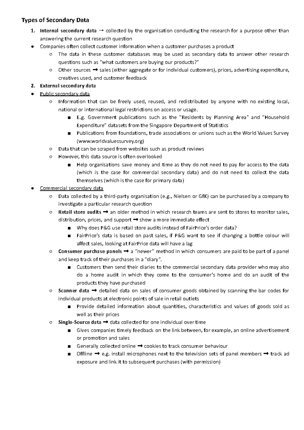 MR Session 2 Secondary Data and Primary Data I (Qualitative) - Google ...