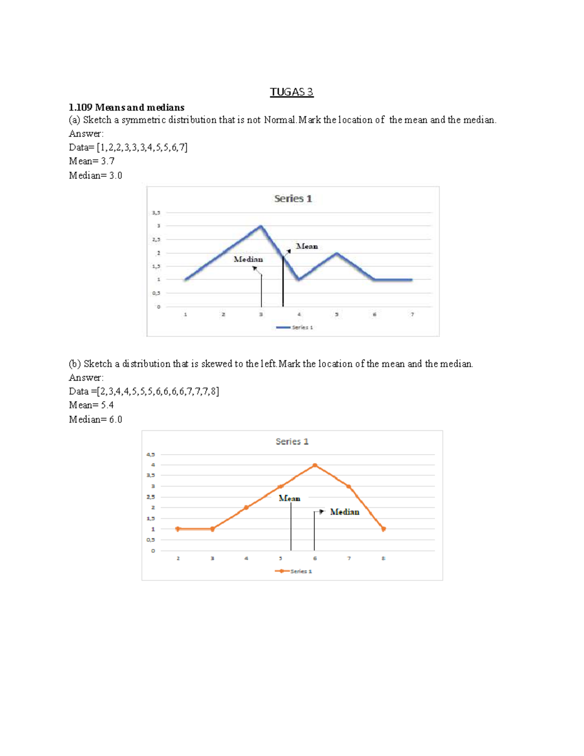 Probabilitas Dan Statistik - Tugas 3 (18) - TUGAS 3 1 Means And Medians ...