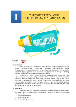 UAS Prinsip Pengajaran Dan Asesmen - Muatan : Bahasa Indonesia, PPKN ...