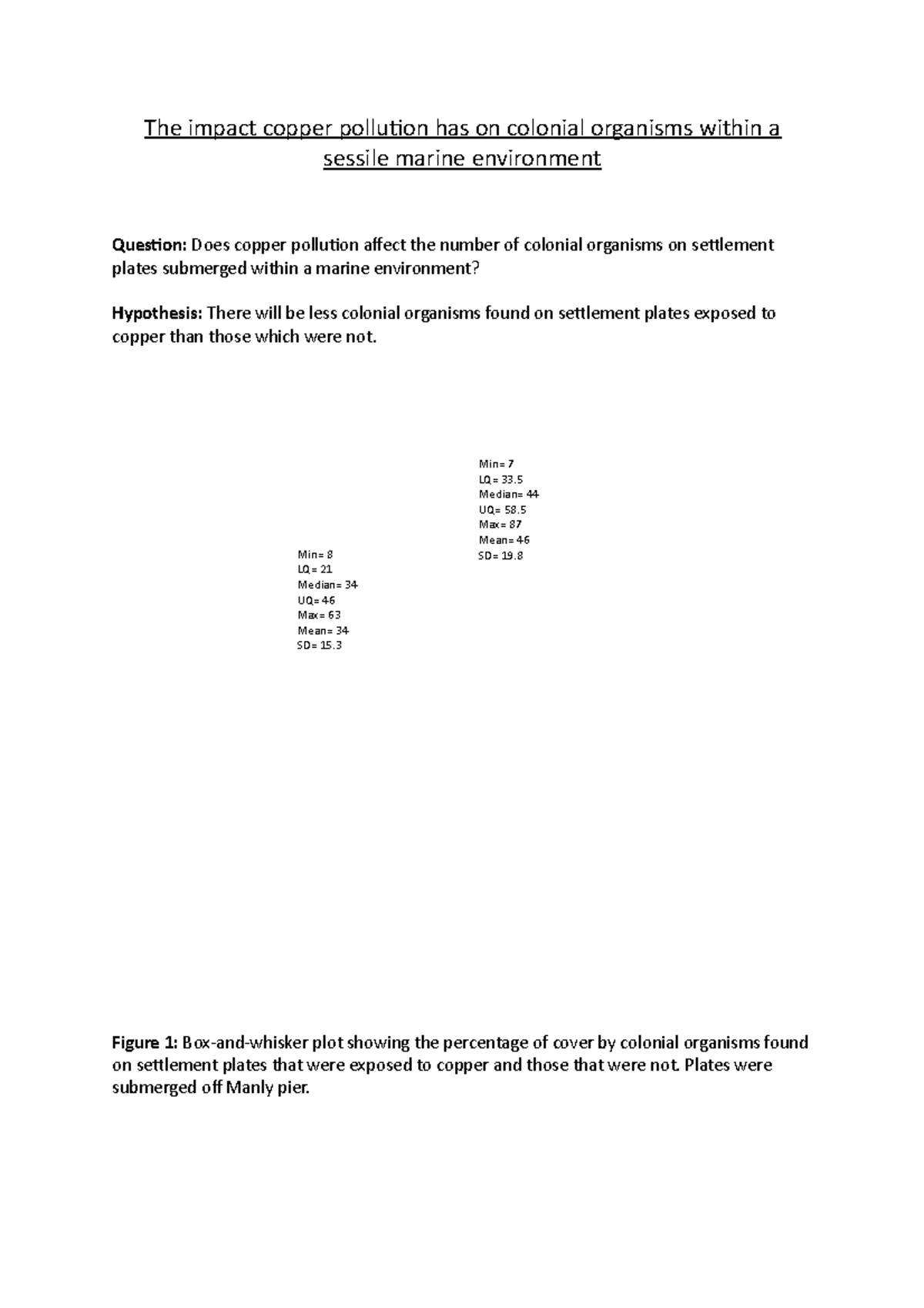 Biol1030 prac report - BIOL1030 - UQ - Studocu