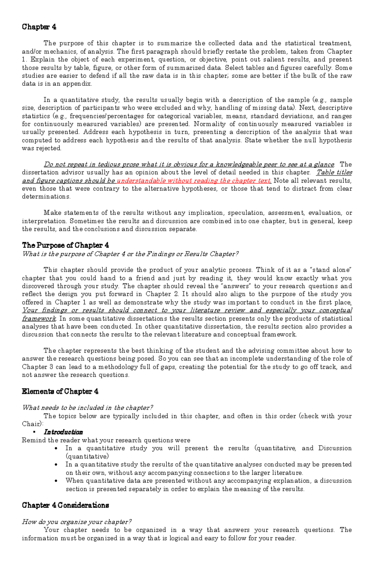 research proposal chapter 4 and 5