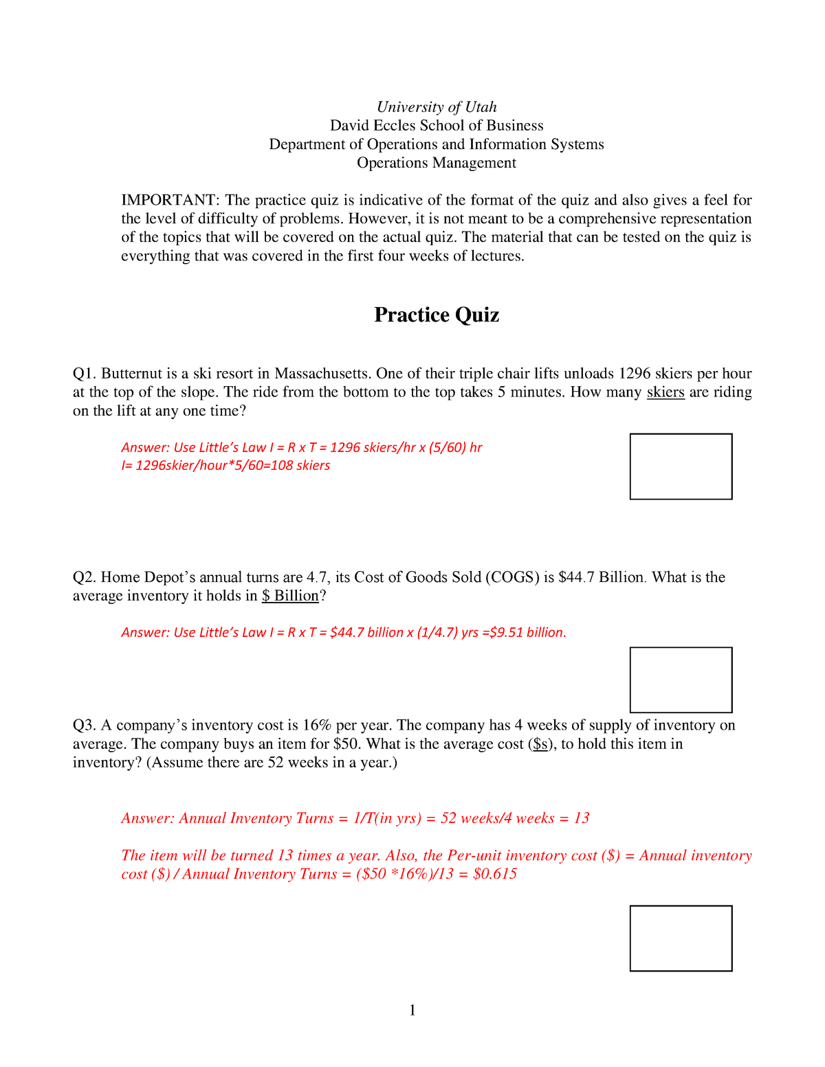 Quiz February Spring 2018 Questions And Answers Ois 3660