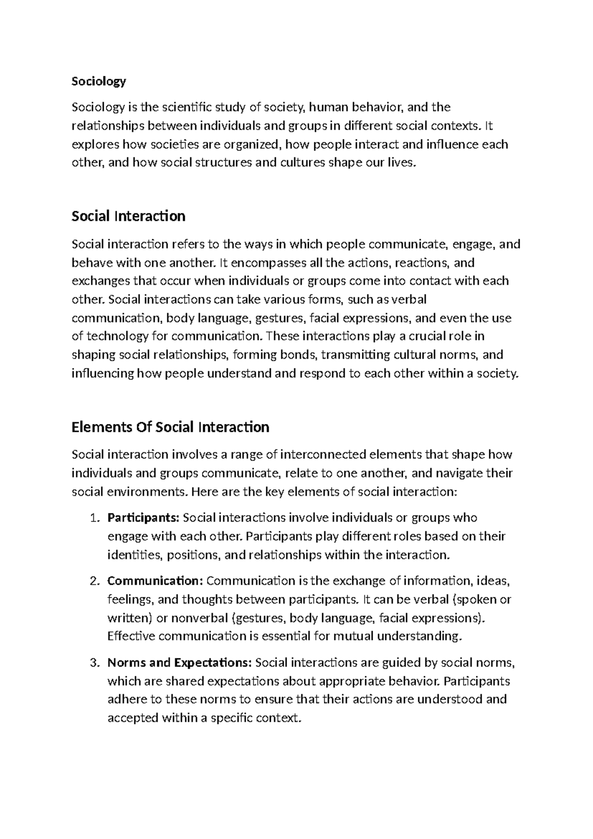 Sociology - Sociology Sociology is the scientific study of society ...