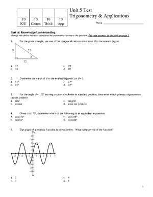 1569466343-MCR3U- Unit 1 Introduction To Functions - Unit 1 Test ...