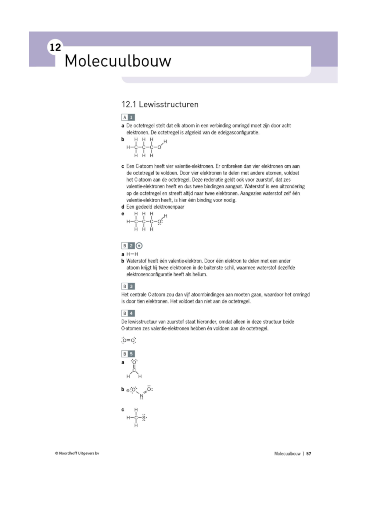 Antwoorden 12 Molecuulbouw - Scheikunde - Studeersnel