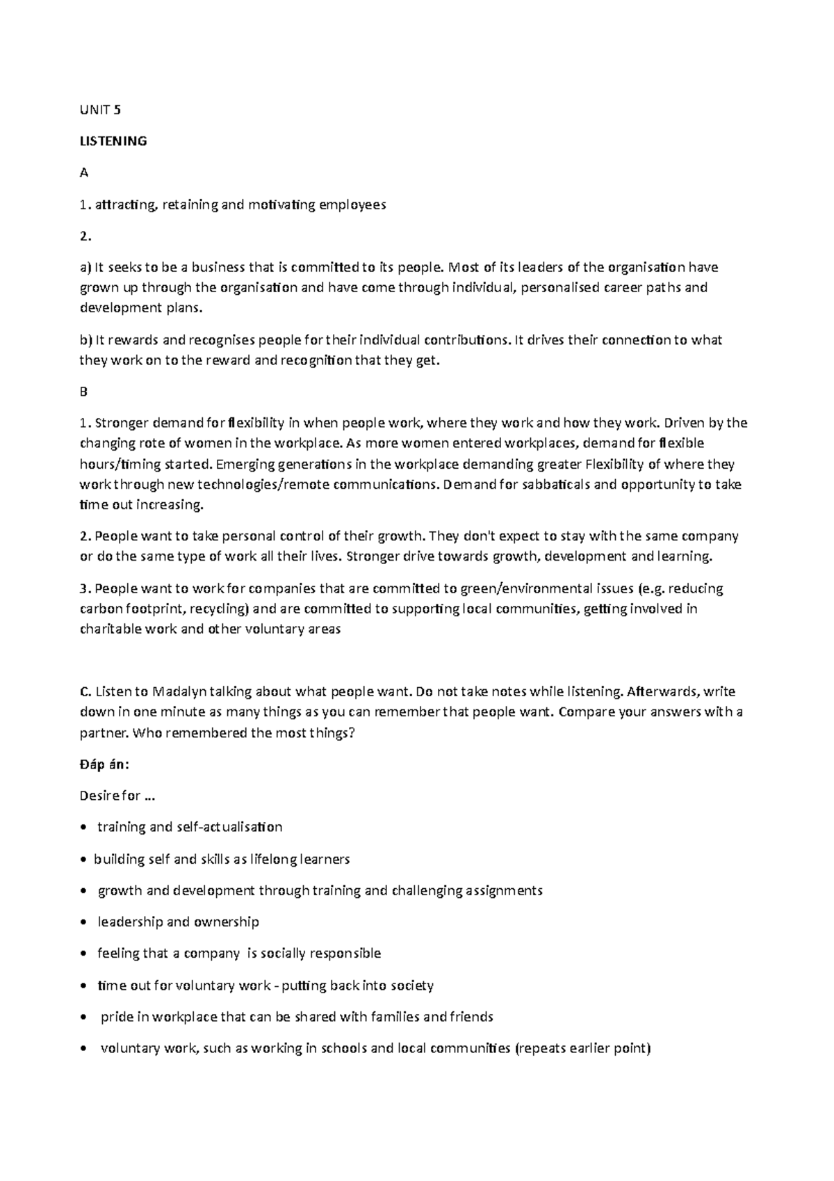 UNIT 5 Professional English III MARKET LEADER UPPER INTERMEDIATE - UNIT ...