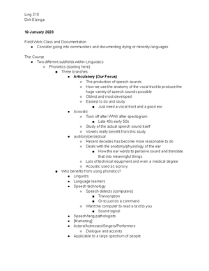 Notes Ling 201 (Semester) - Dr. Sturman 30 September 2022 Morphology ...