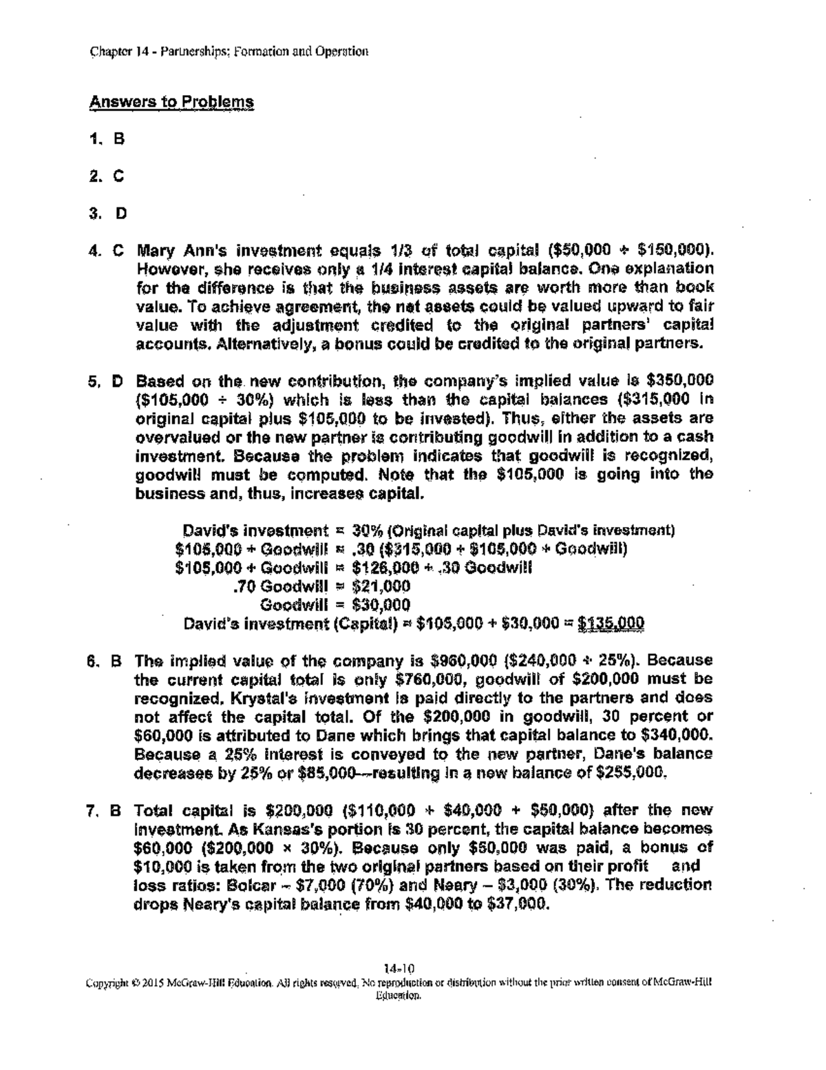 Advance Accounting Chapter 14 Solution - ACCT 311 - Studocu