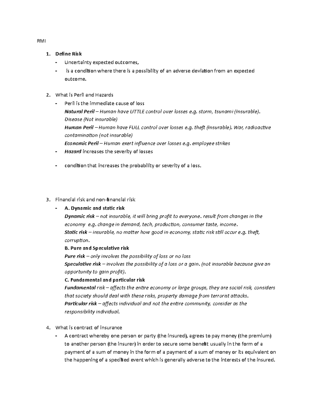 RMI test - great tips to help you in your assessment - RMI Define Risk ...