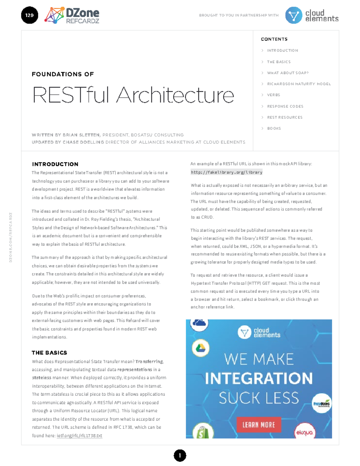 [Reading] Foundations of RESTful Architecture - 1 DZO NE .CO M/ R E F ...