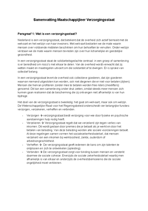 Samenvatting H1 - Hoofdstuk 1. Wat Is Maatschappijleer? §1. In Iedere ...