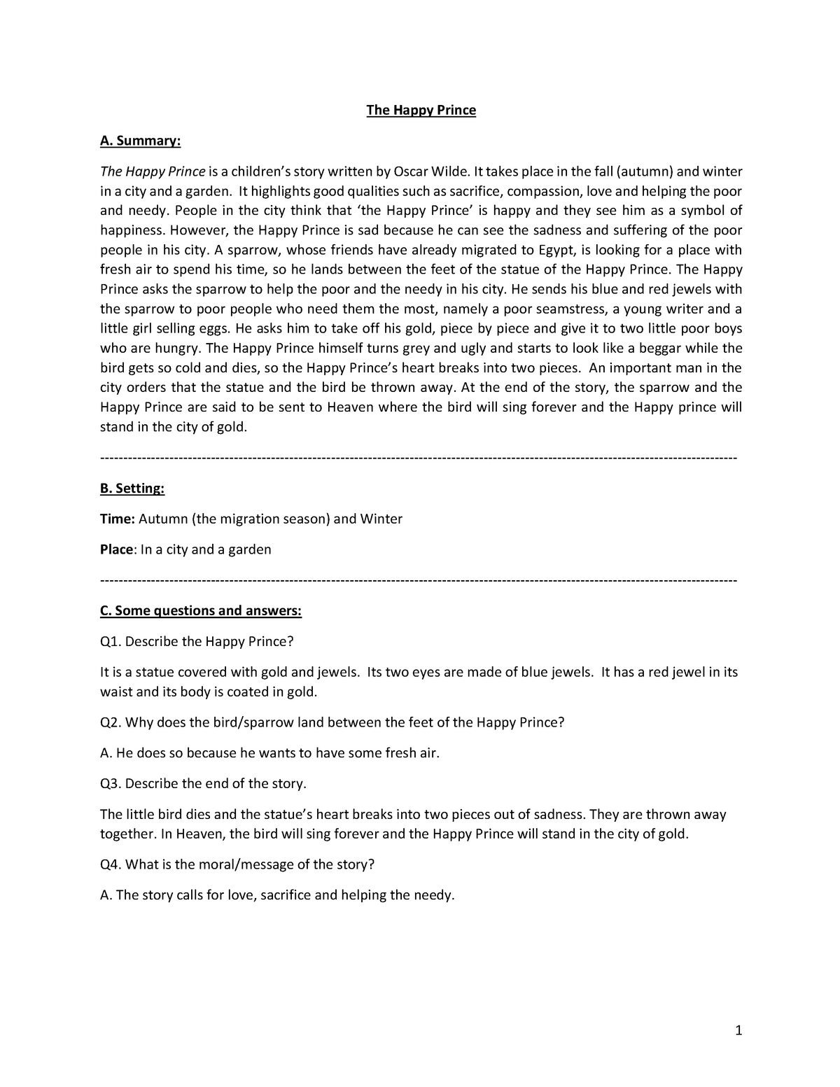 the-happy-prince-its-pdf-the-happy-prince-a-summary-the-happy